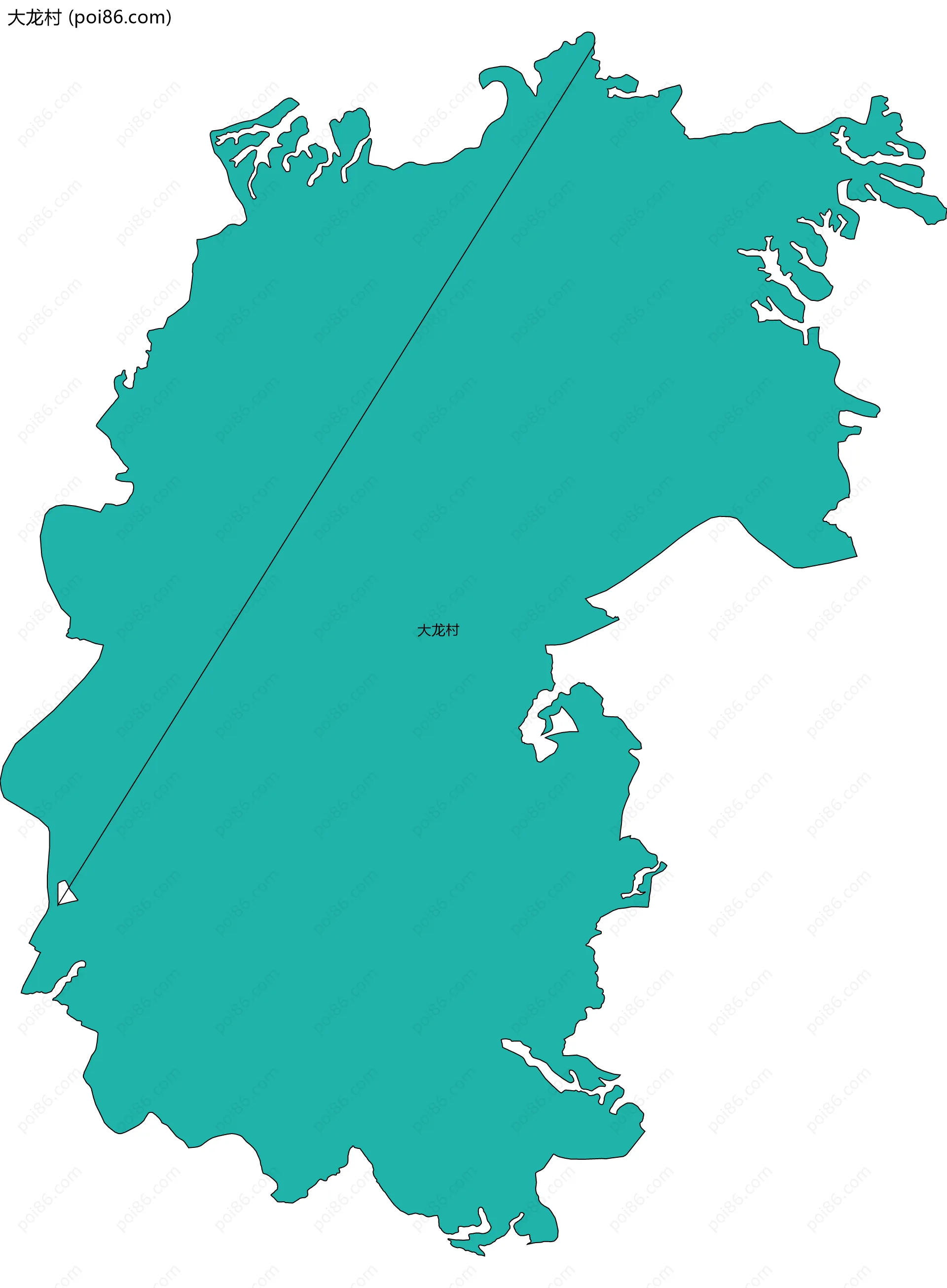 大龙村边界地图