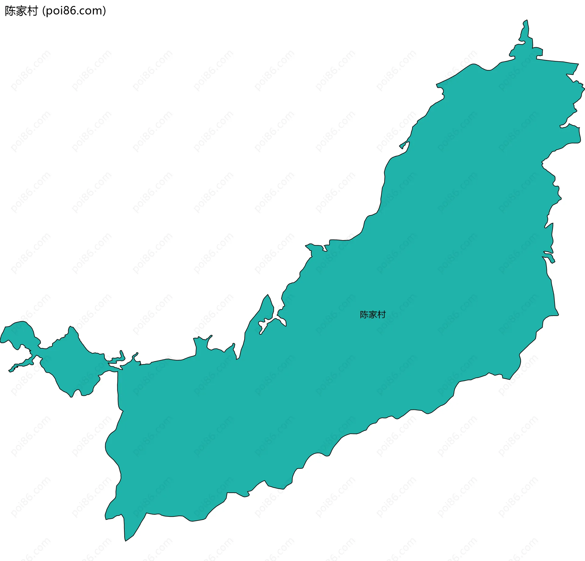陈家村边界地图