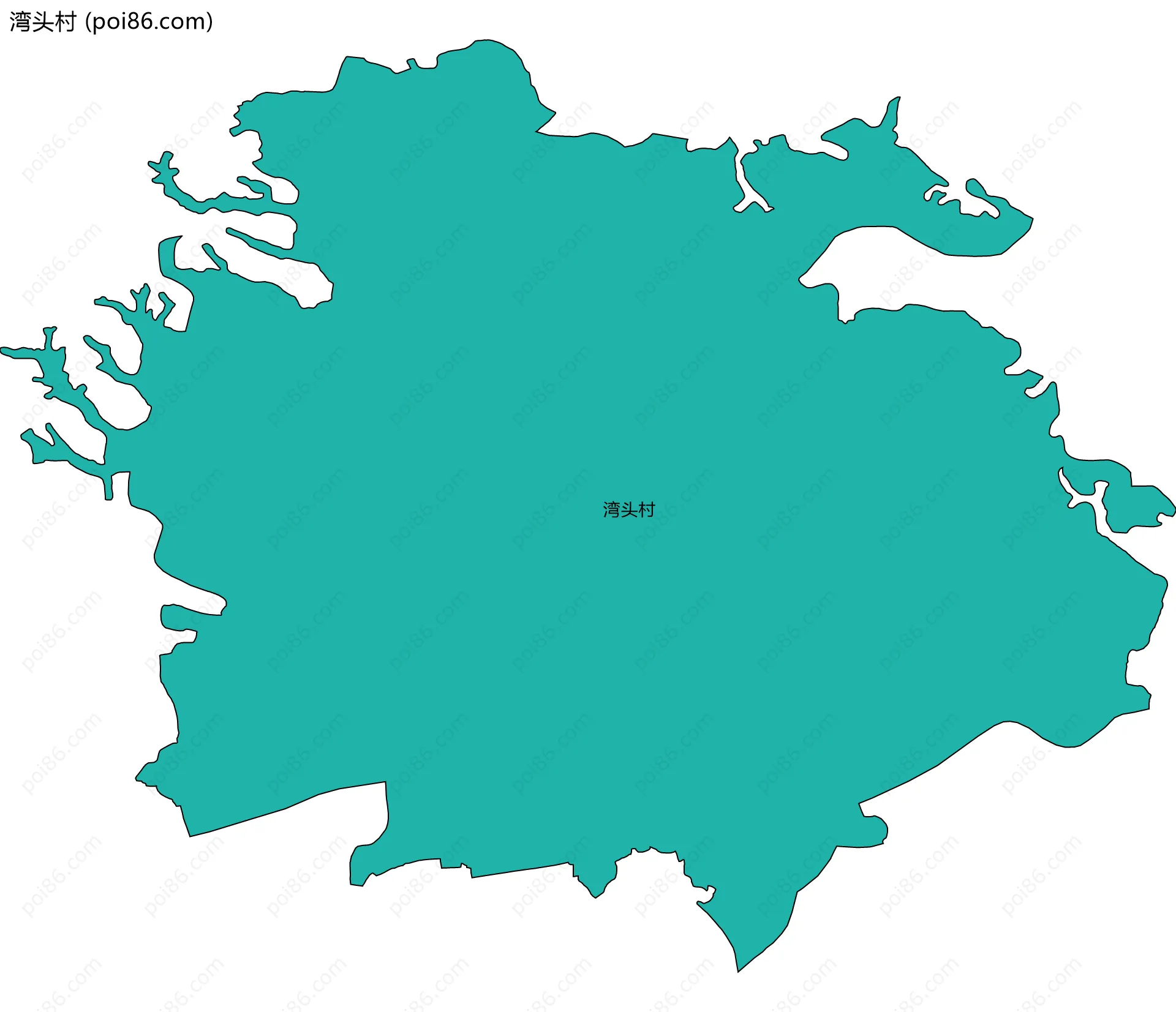 湾头村边界地图