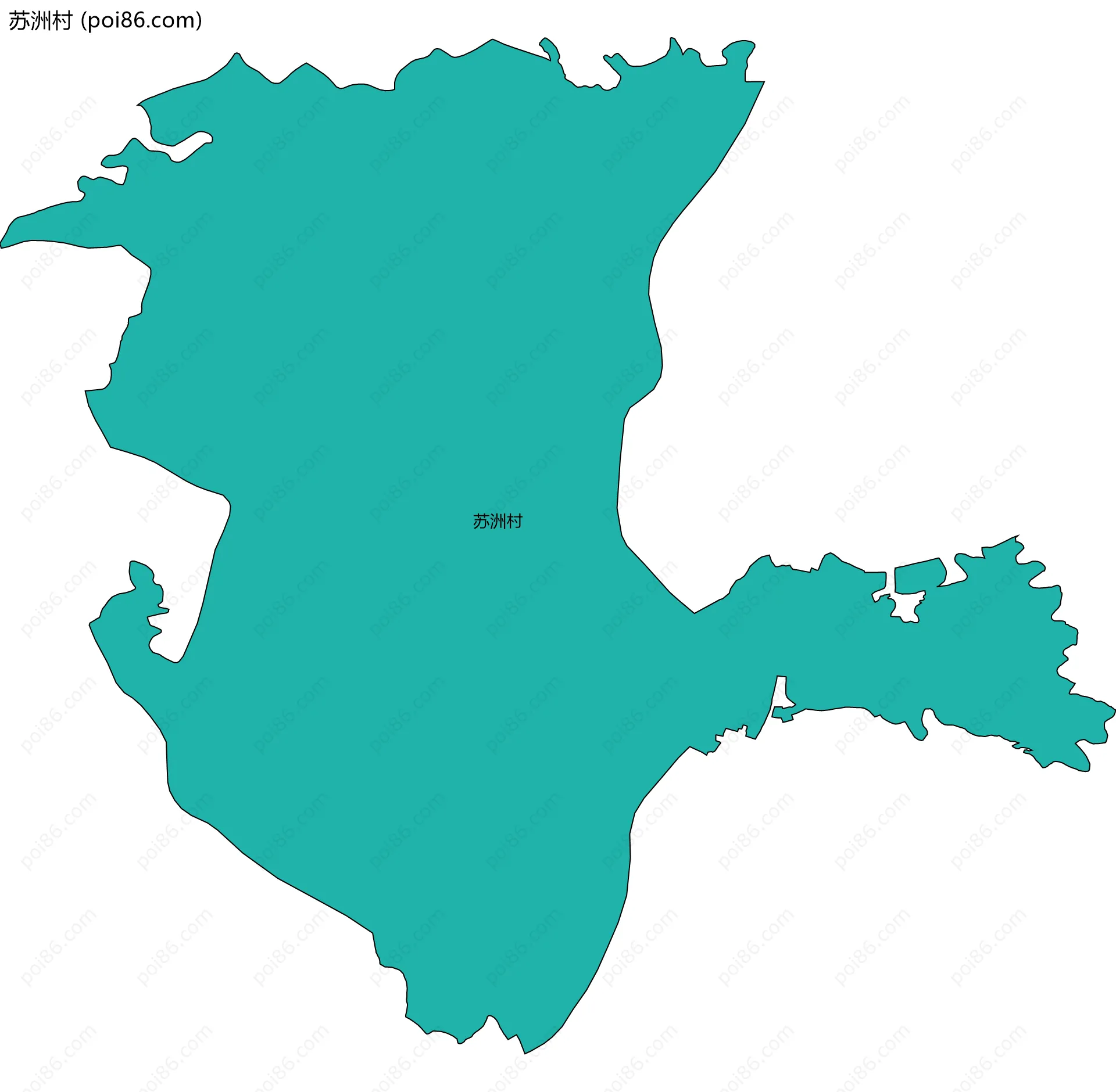 苏洲村边界地图