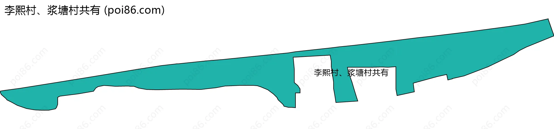 李熙村、浆塘村共有边界地图