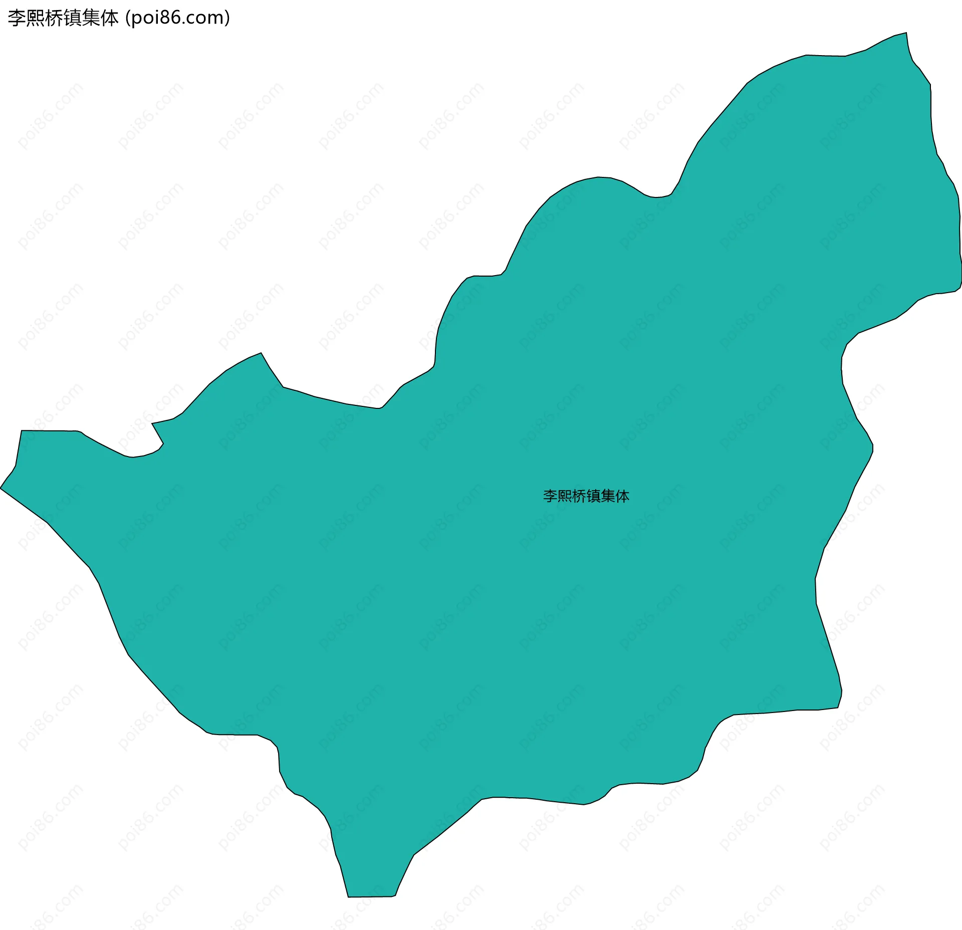 李熙桥镇集体边界地图