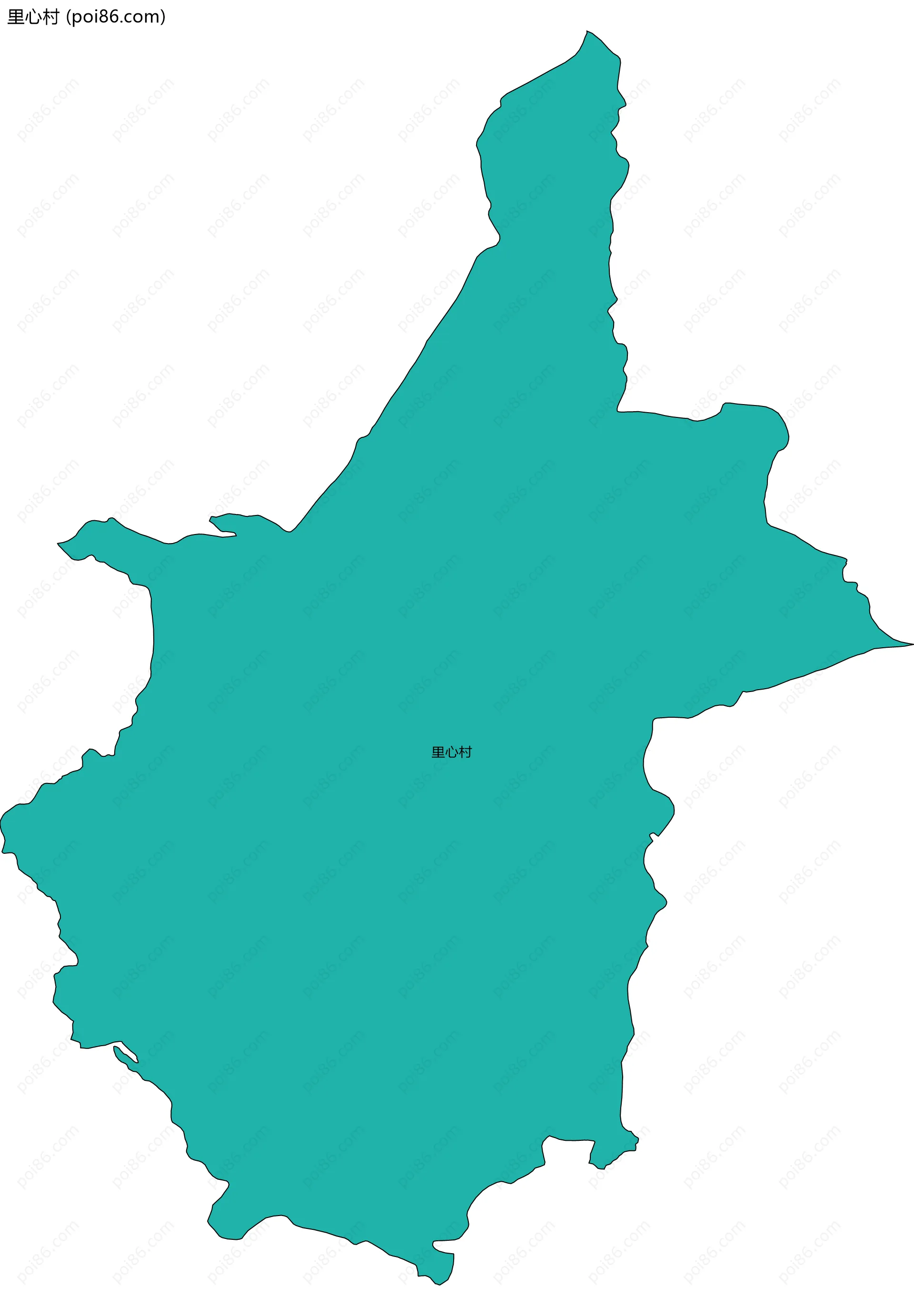 里心村边界地图