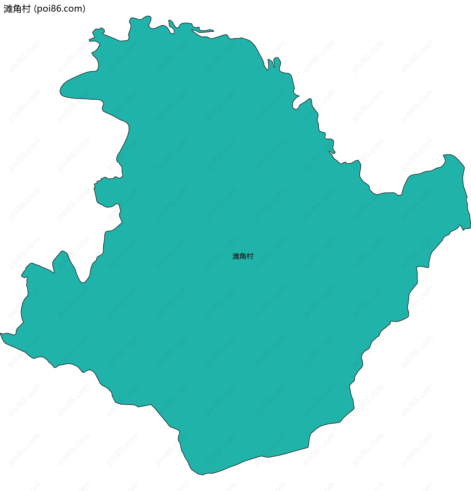 滩角村边界地图