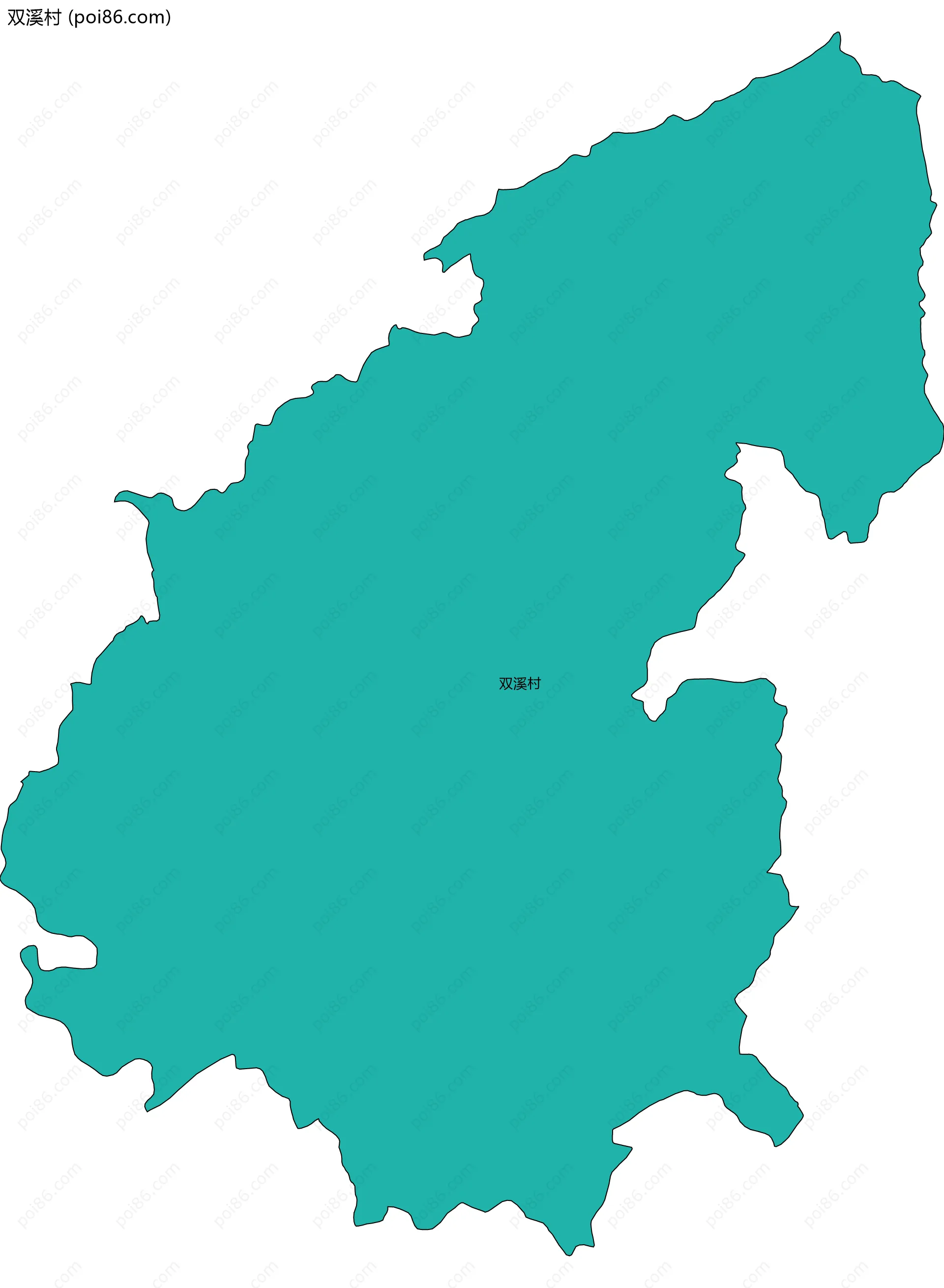 双溪村边界地图