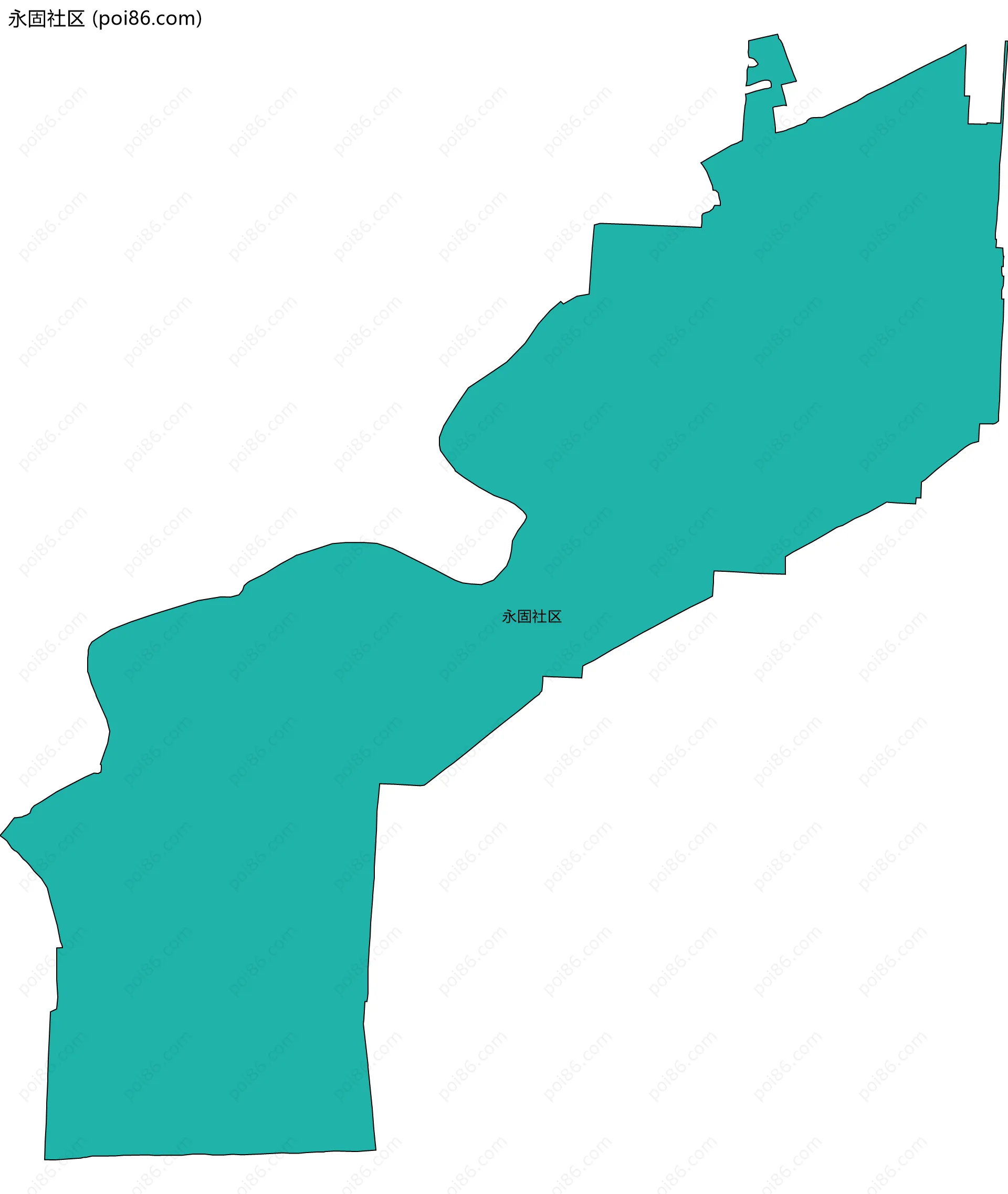 永固社区边界地图