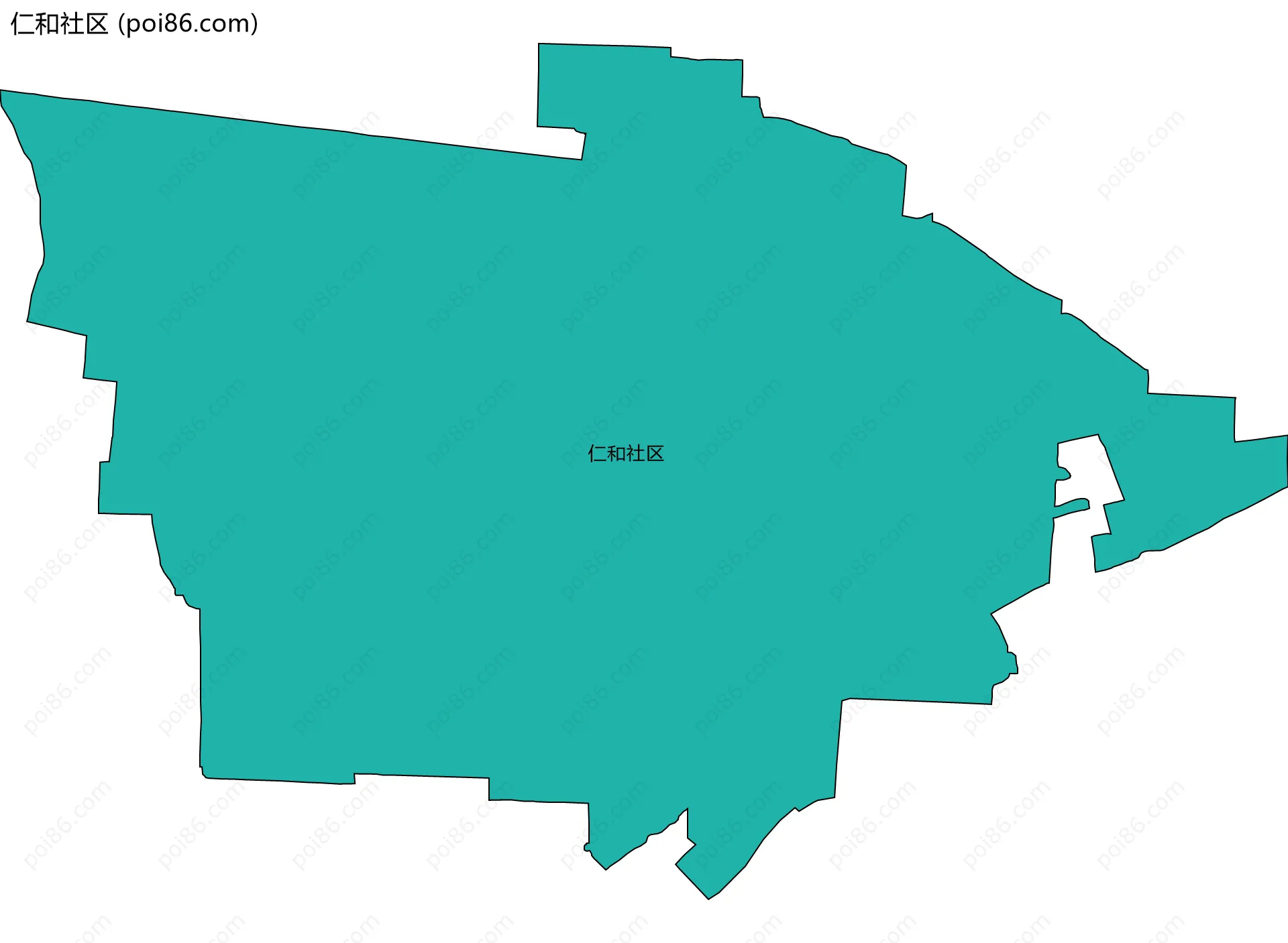 仁和社区边界地图