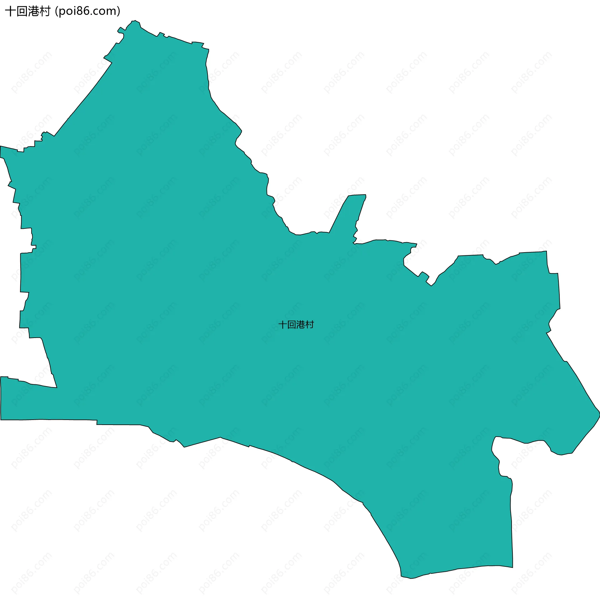 十回港村边界地图
