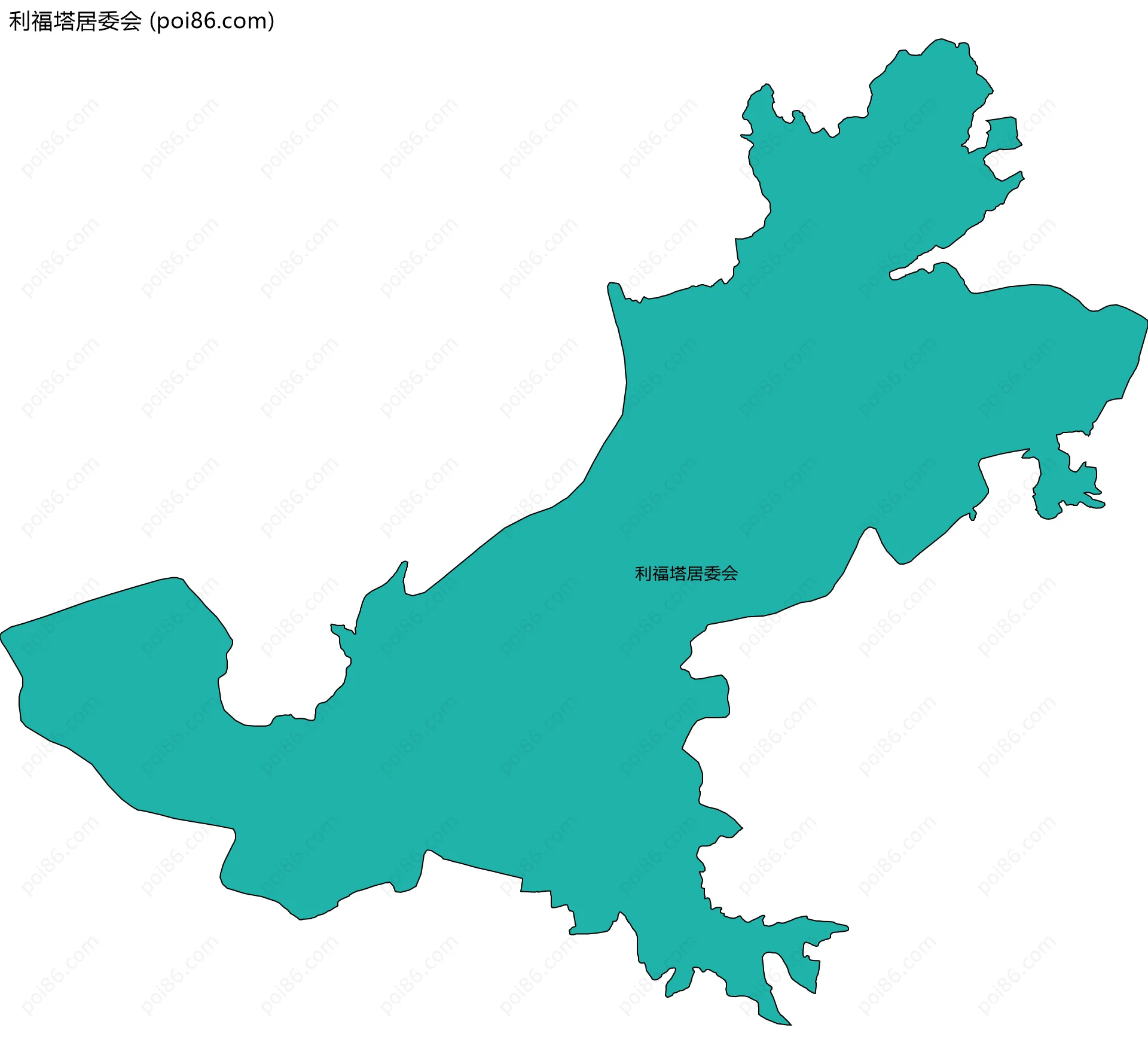 利福塔居委会边界地图