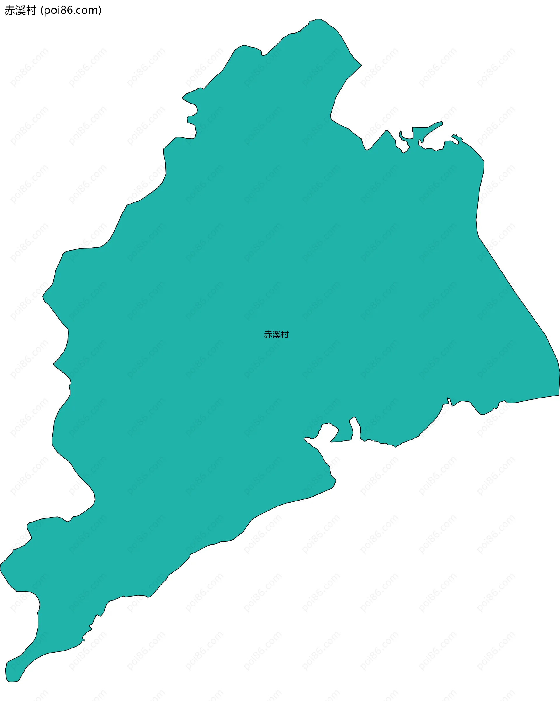 赤溪村边界地图