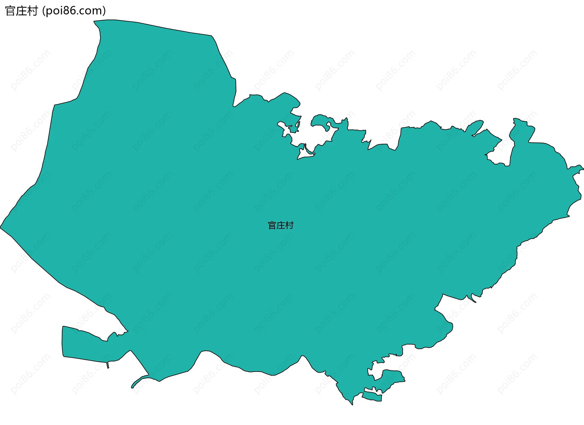 官庄村边界地图