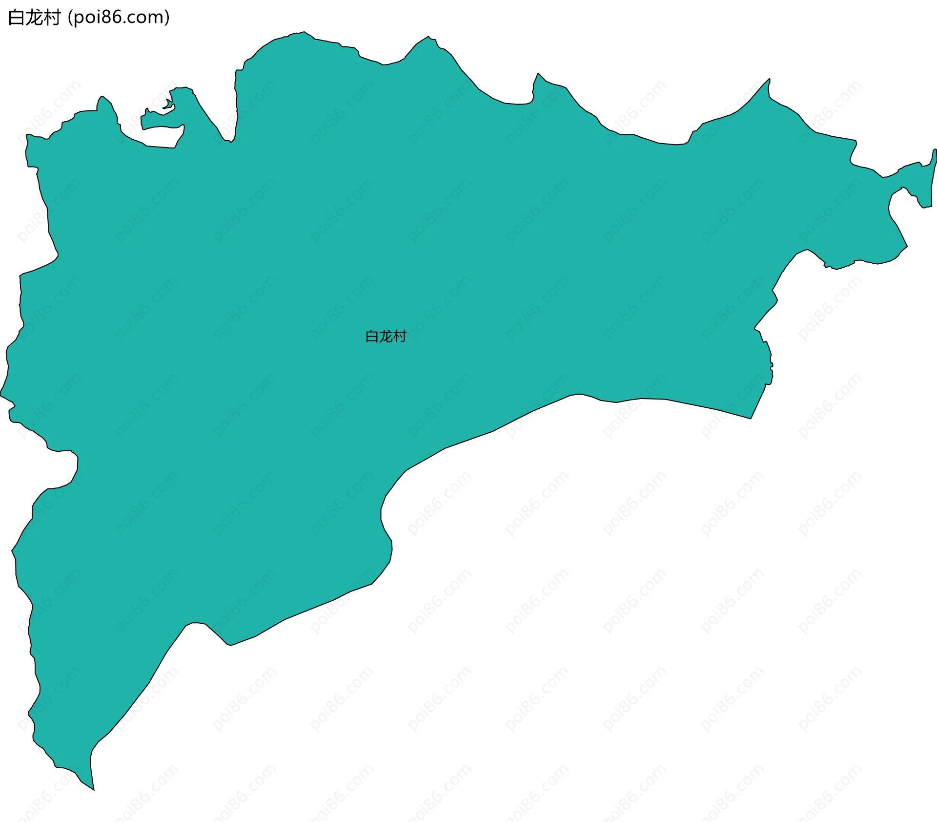 白龙村边界地图