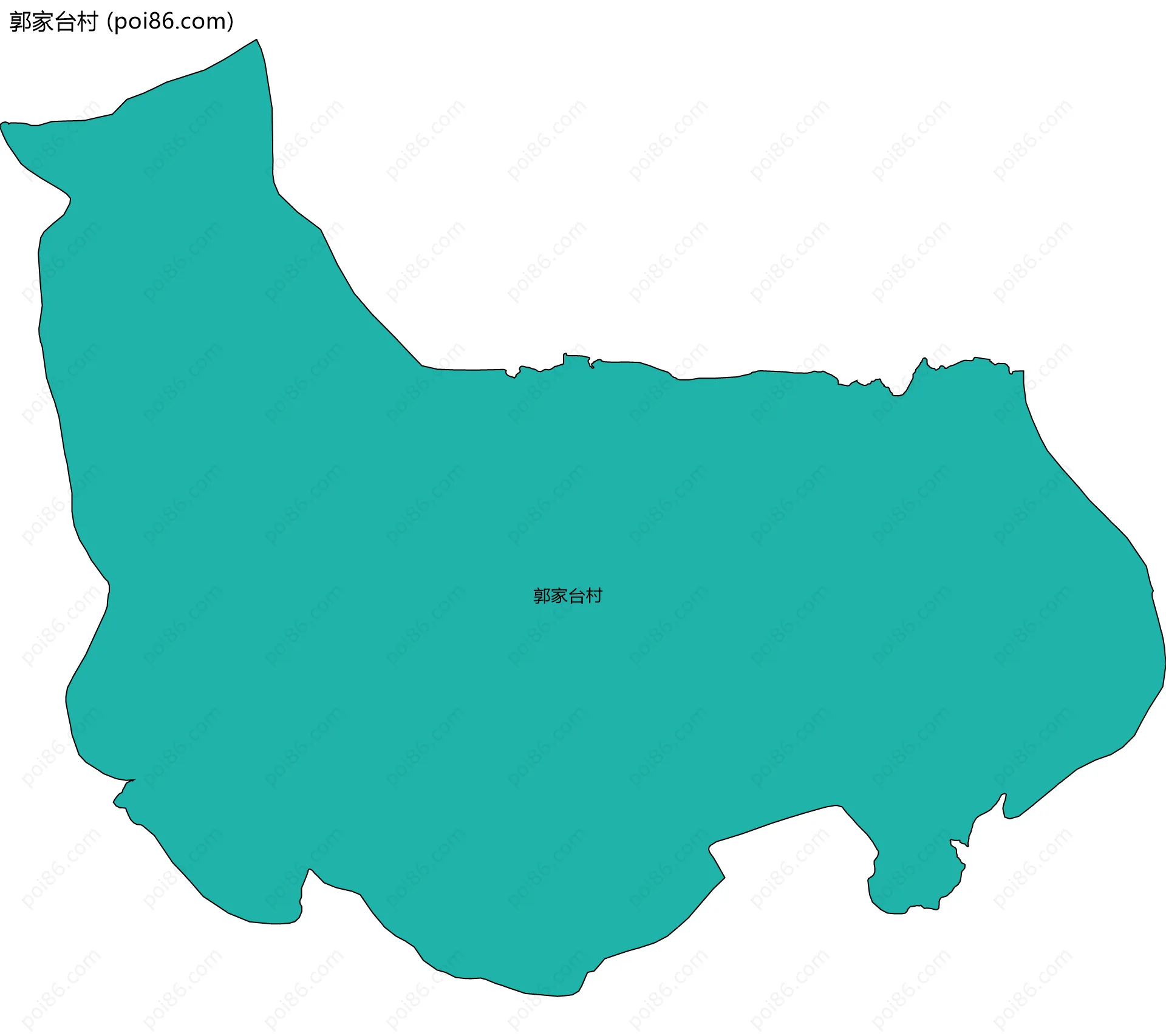 郭家台村边界地图