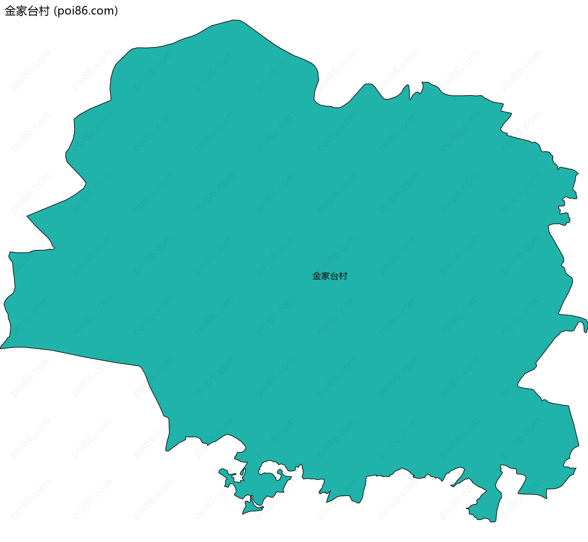 金家台村边界地图