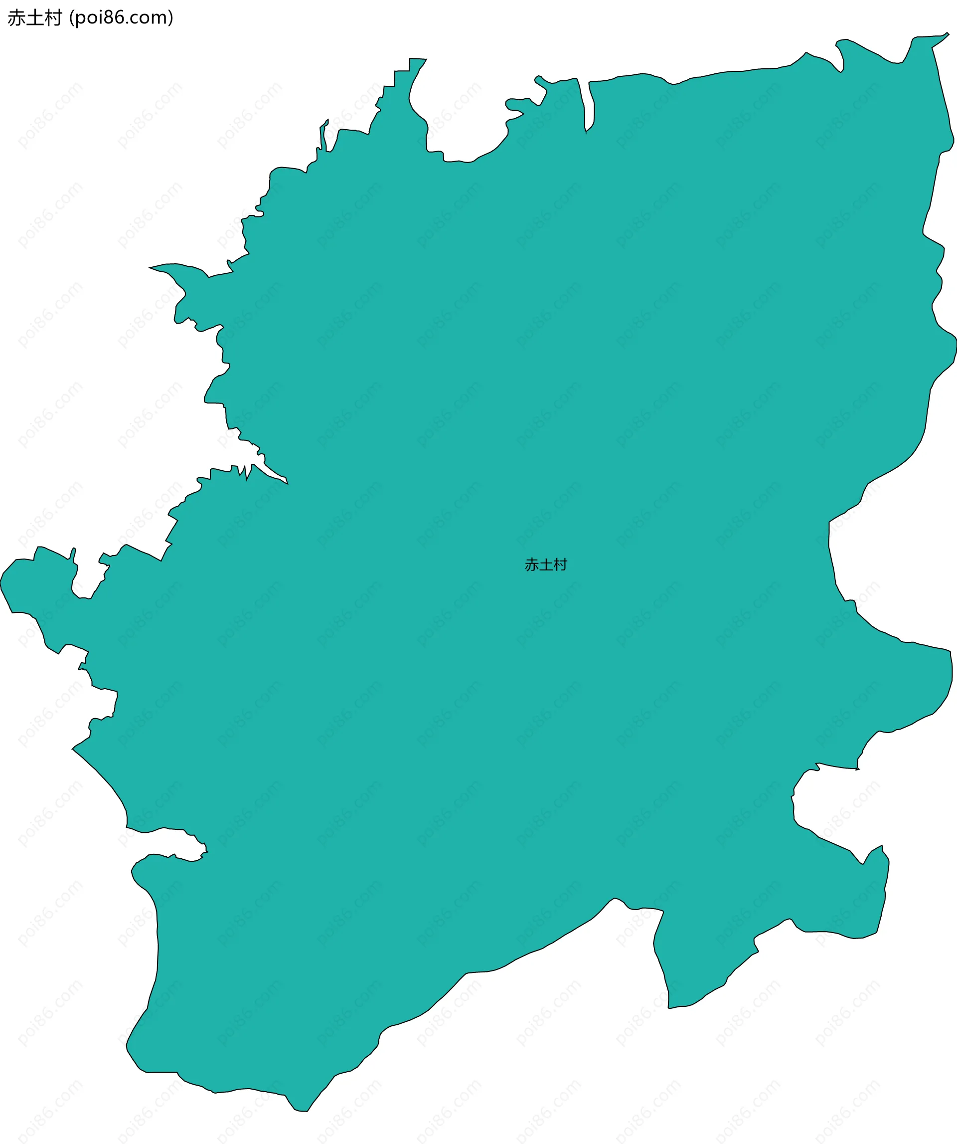 赤土村边界地图