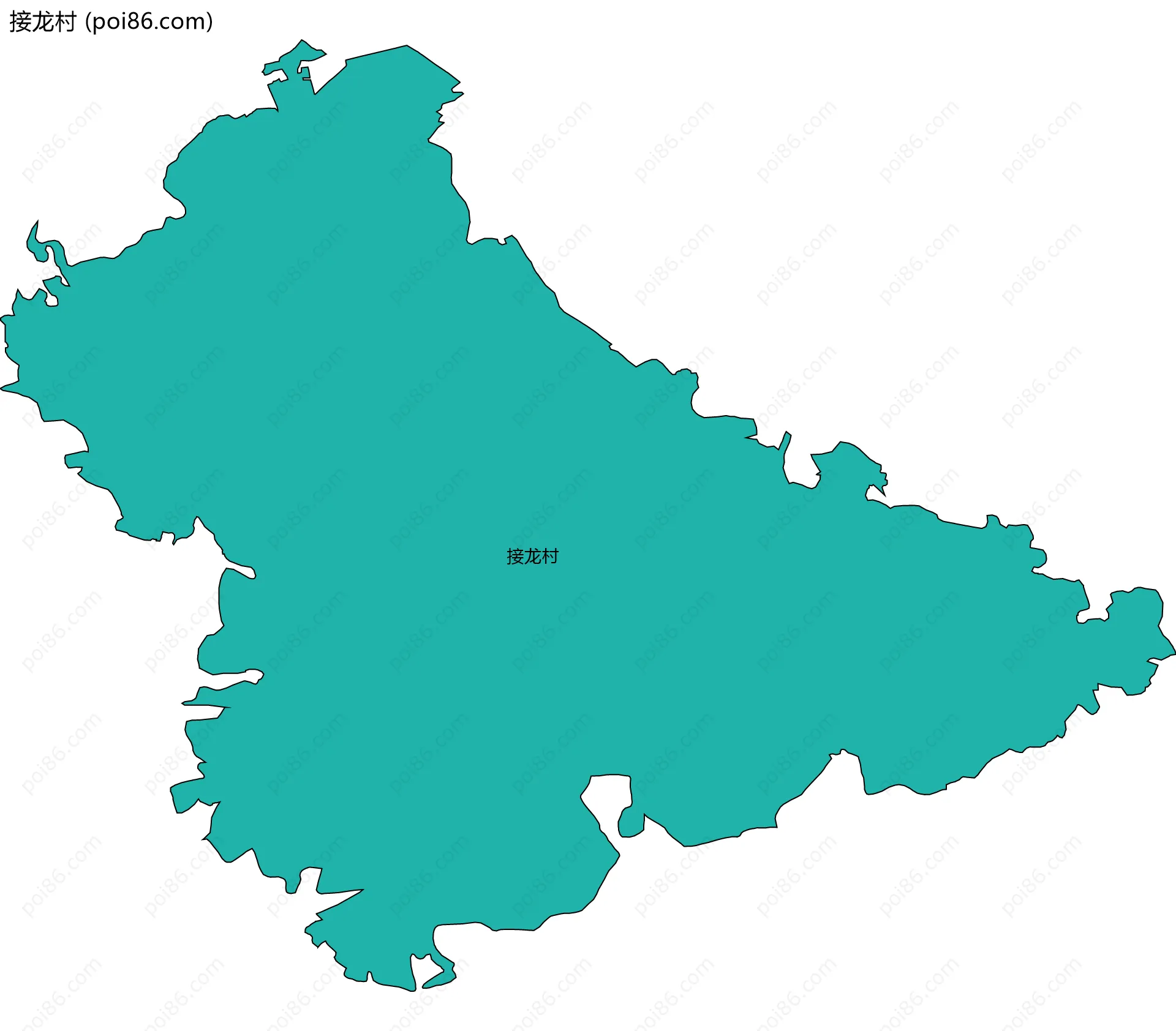接龙村边界地图