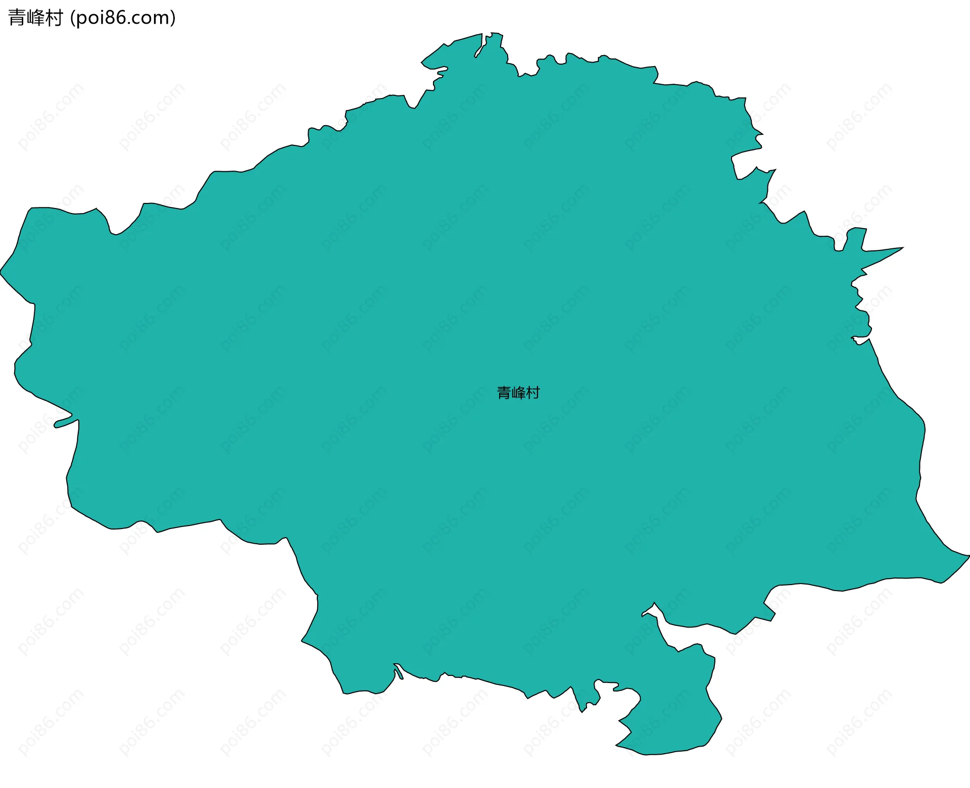 青峰村边界地图