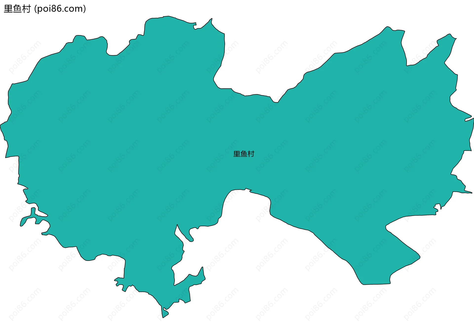 里鱼村边界地图