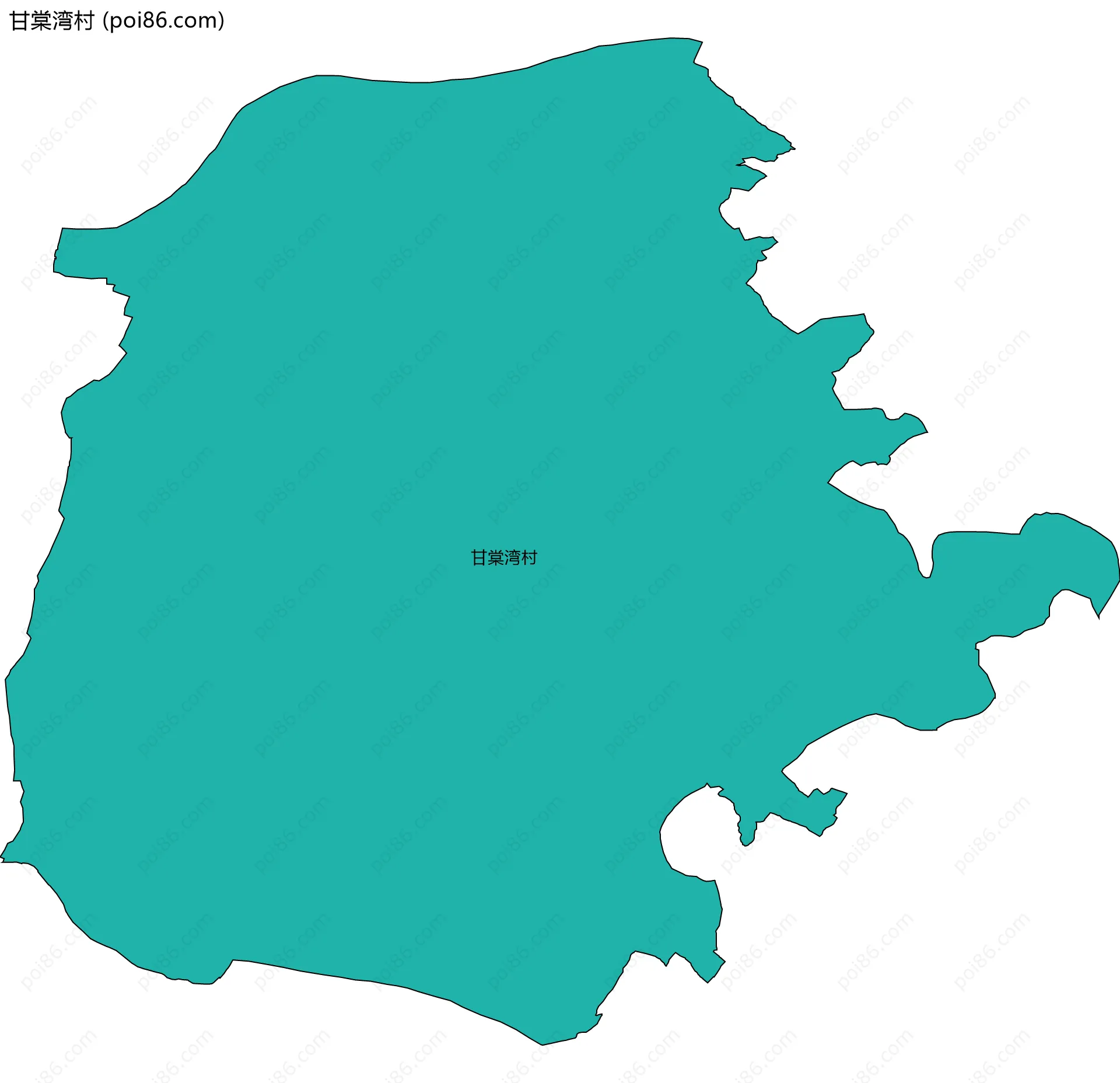 甘棠湾村边界地图