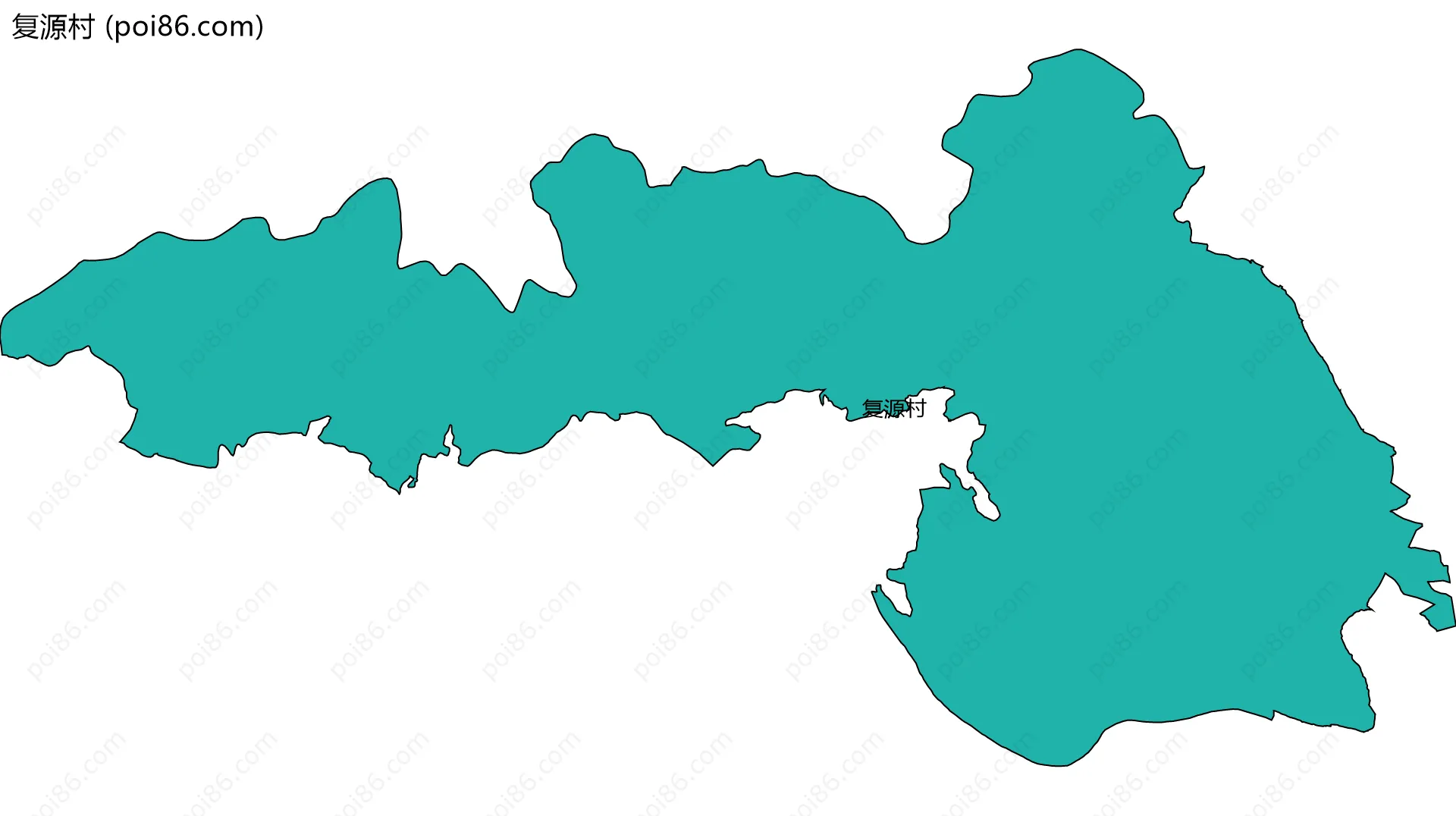 复源村边界地图