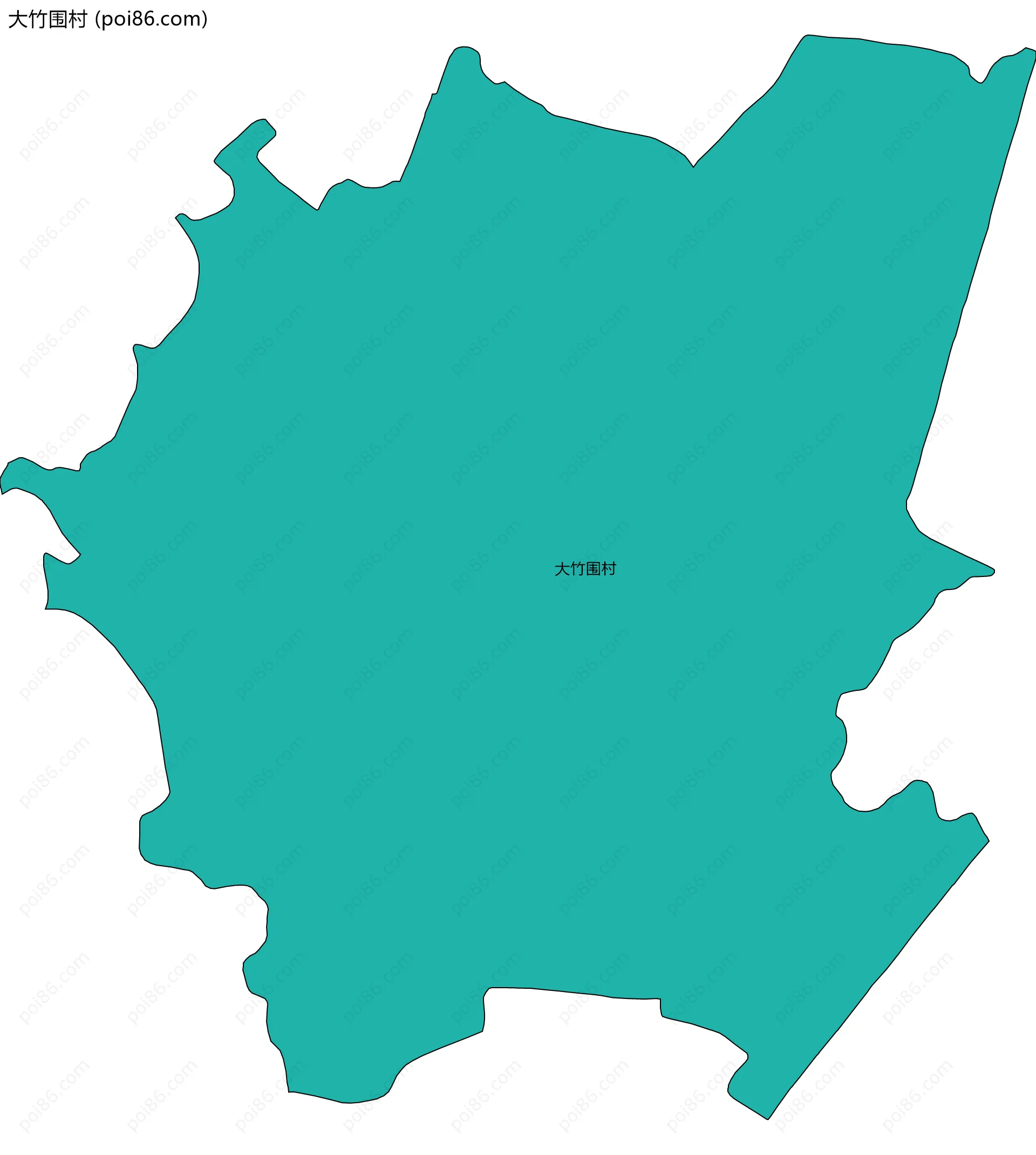 大竹围村边界地图