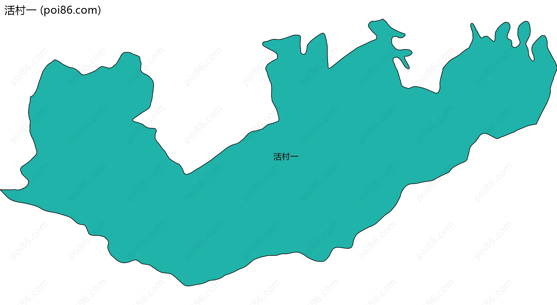 活村一边界地图