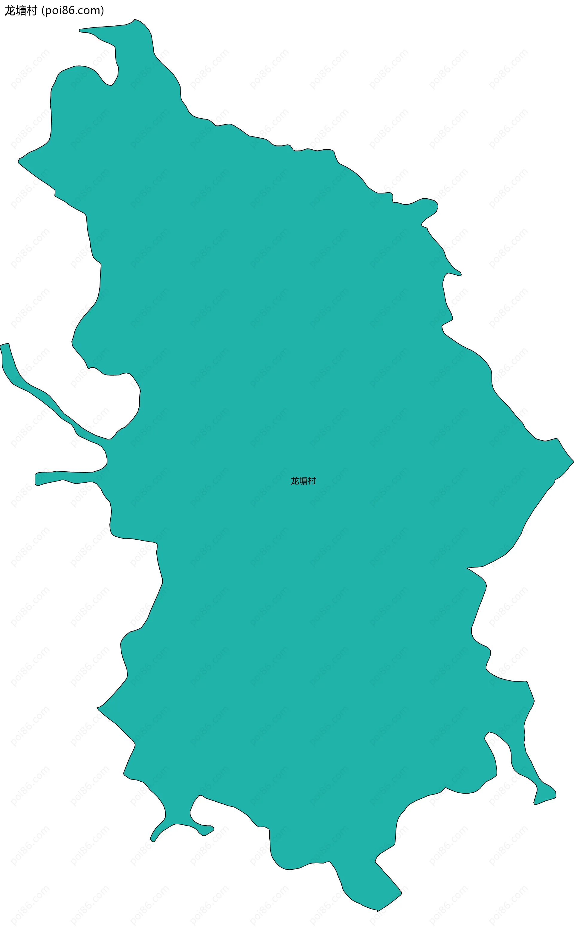 龙塘村边界地图