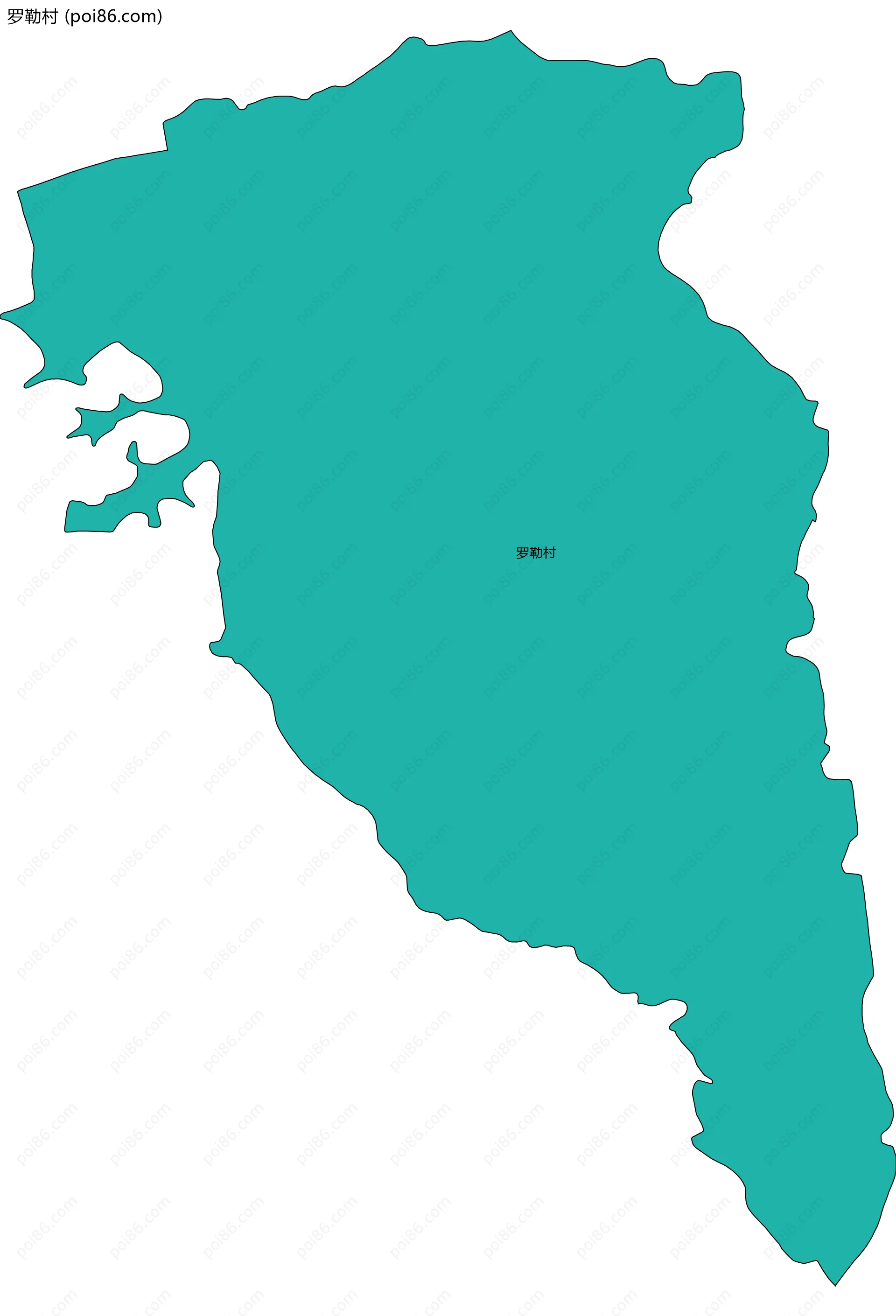 罗勒村边界地图