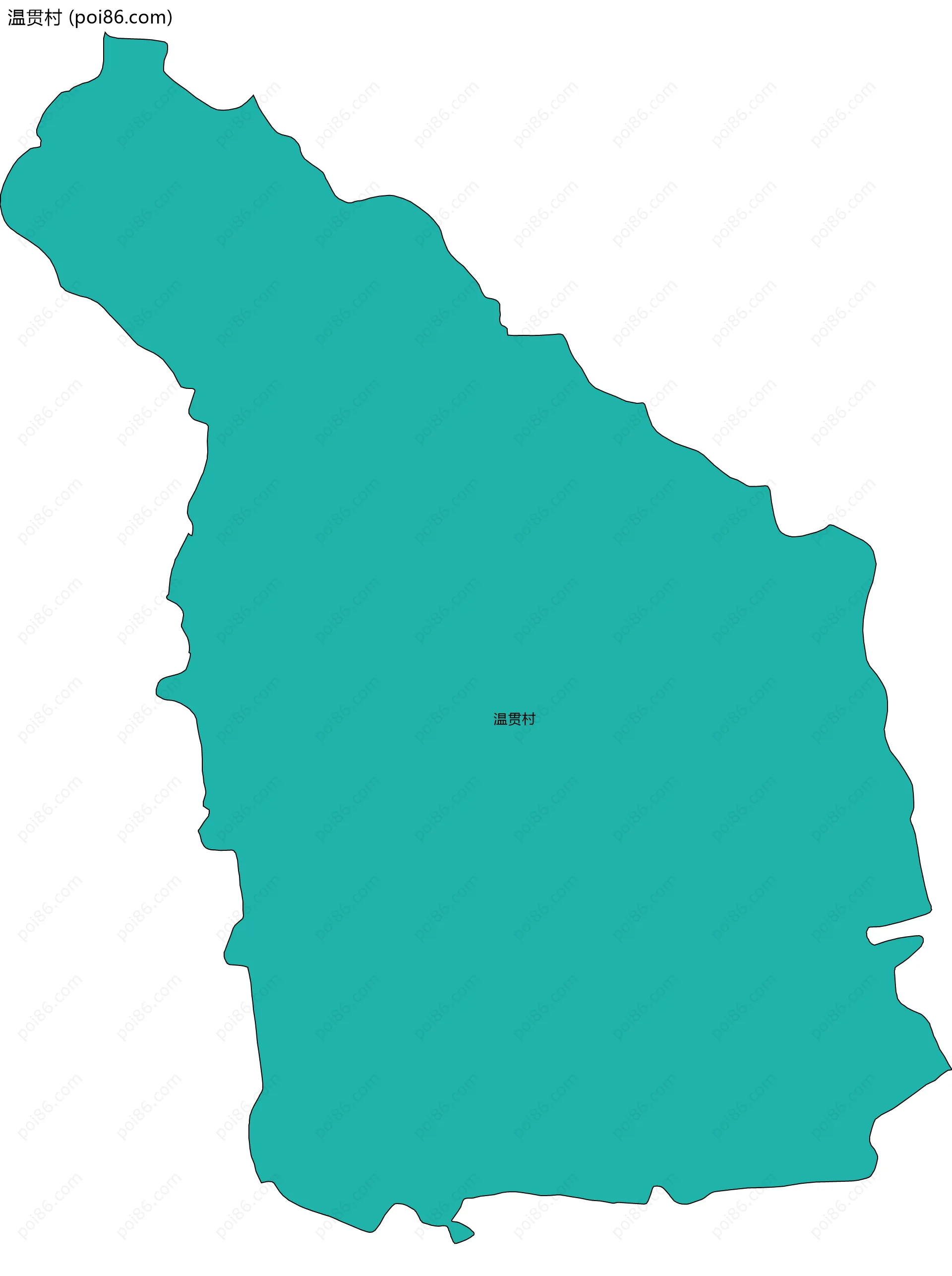 温贯村边界地图