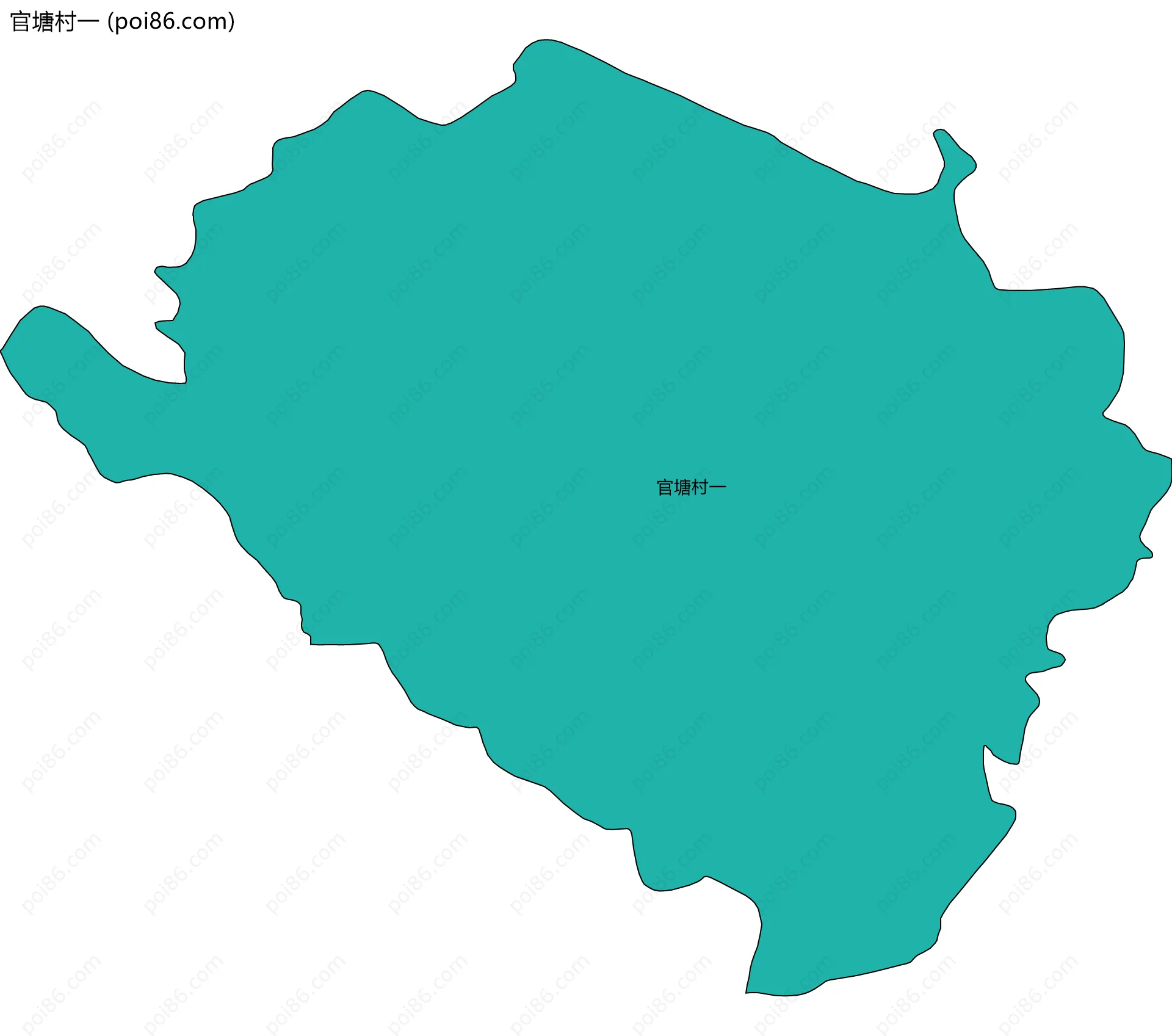 官塘村一边界地图