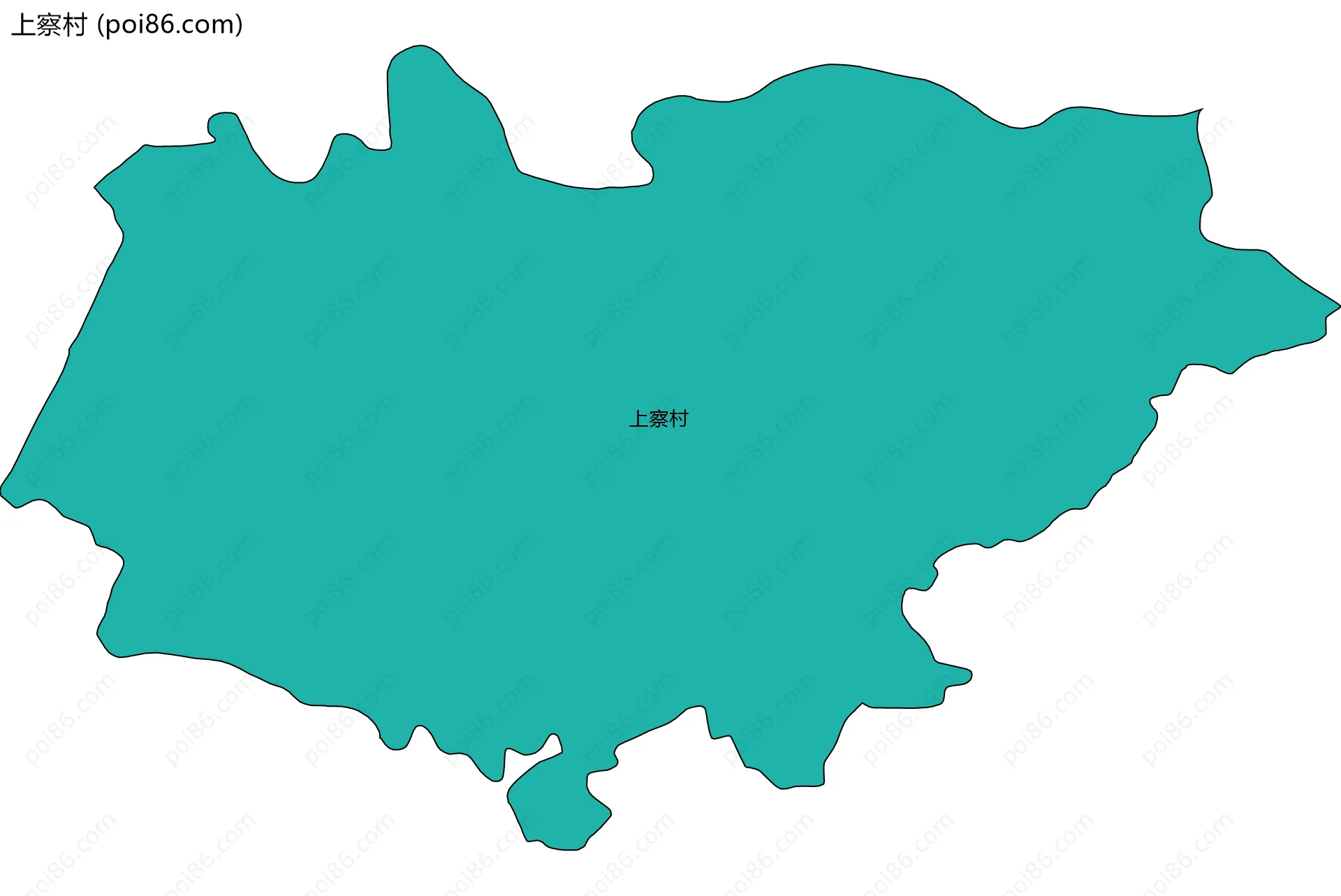 上察村边界地图