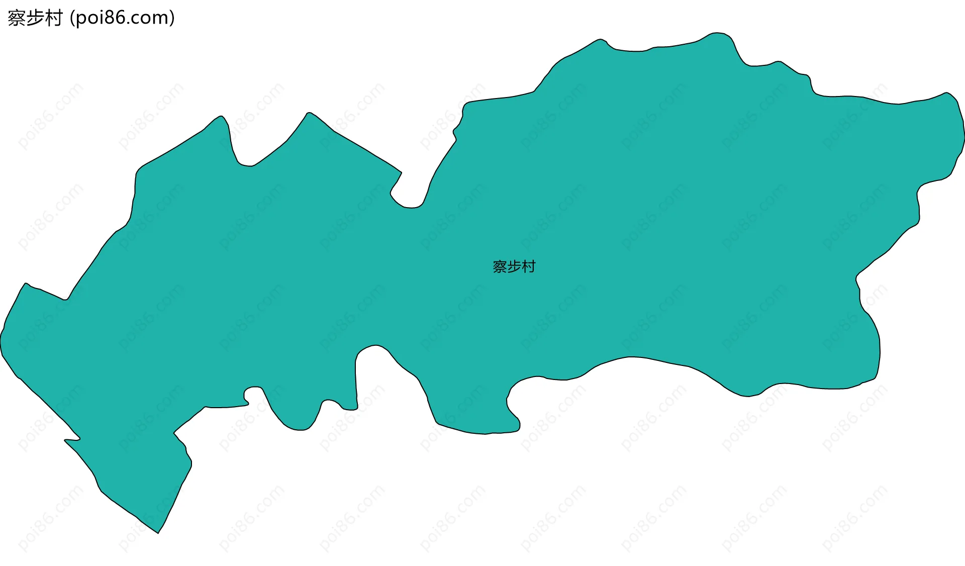 察步村边界地图