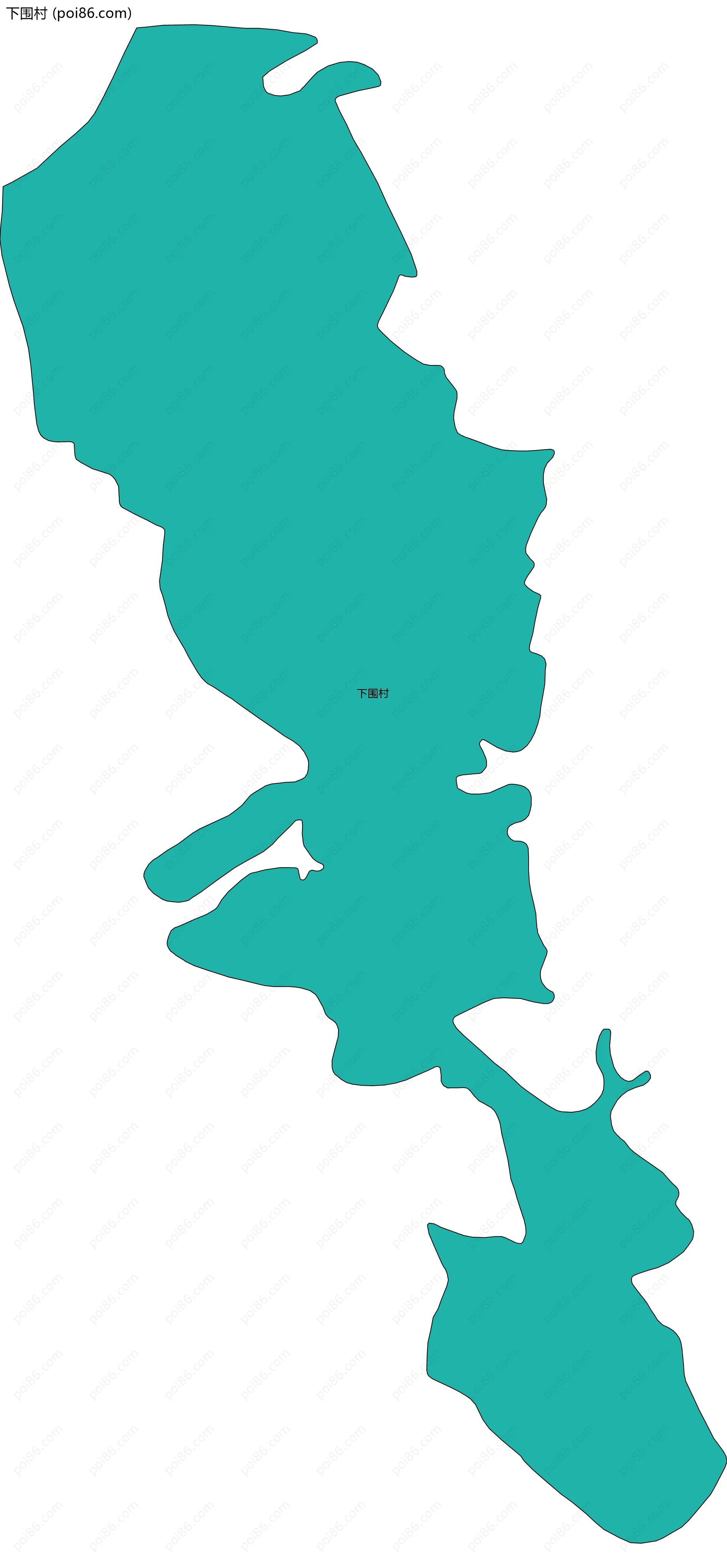 下围村边界地图