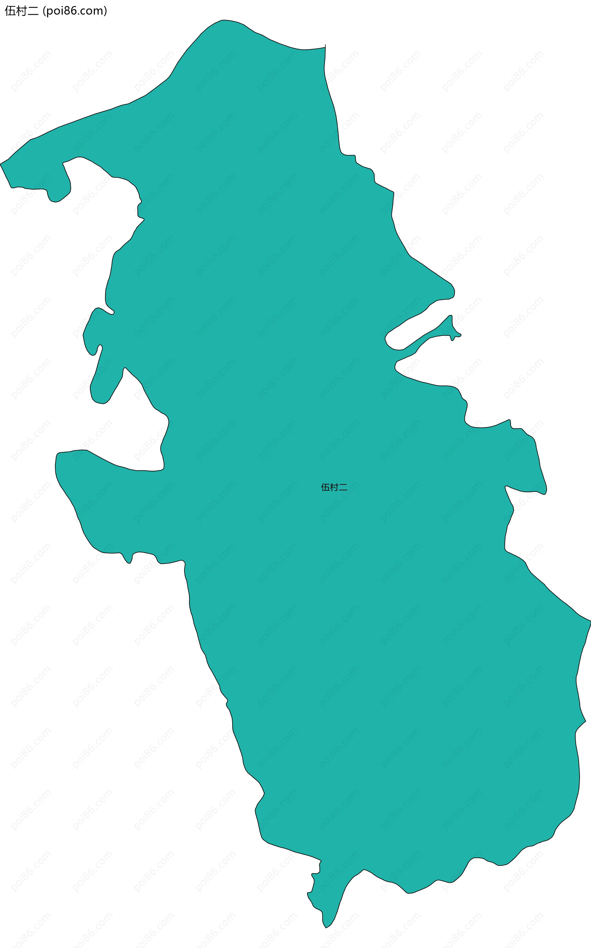 伍村二边界地图