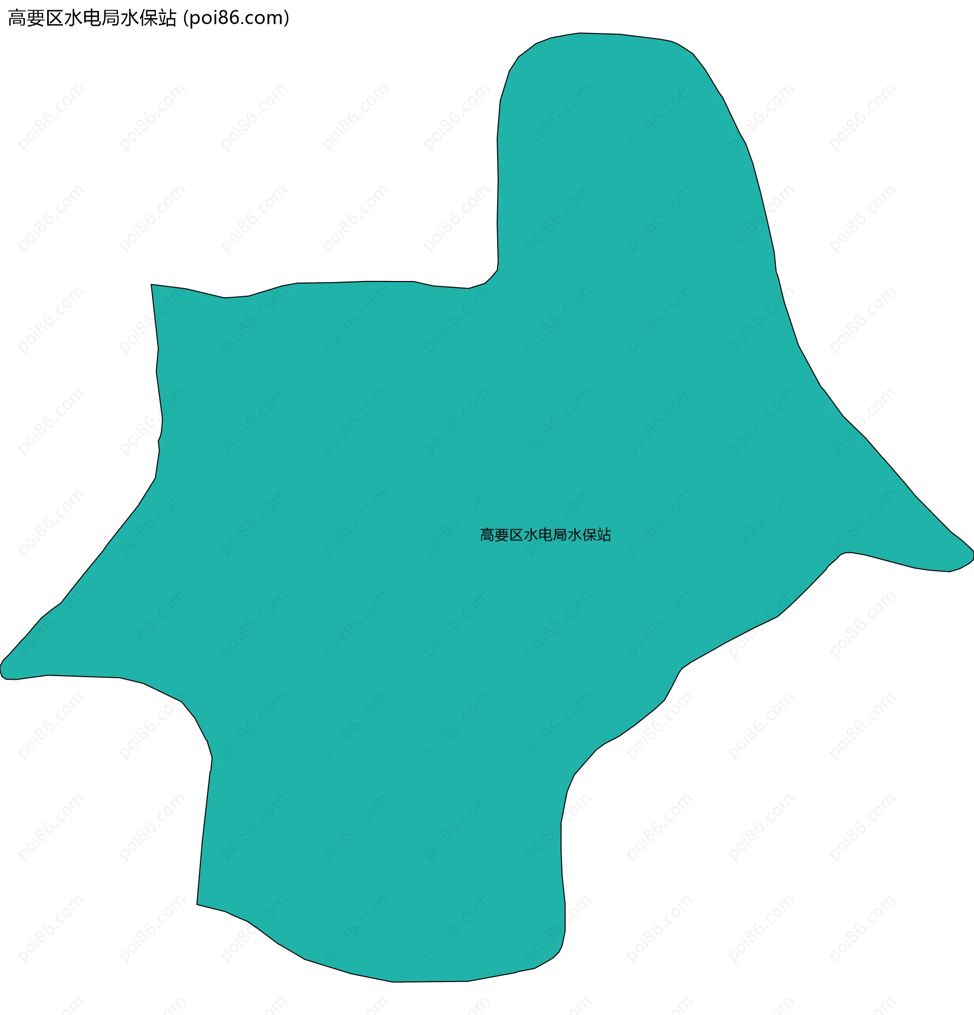高要区水电局水保站边界地图