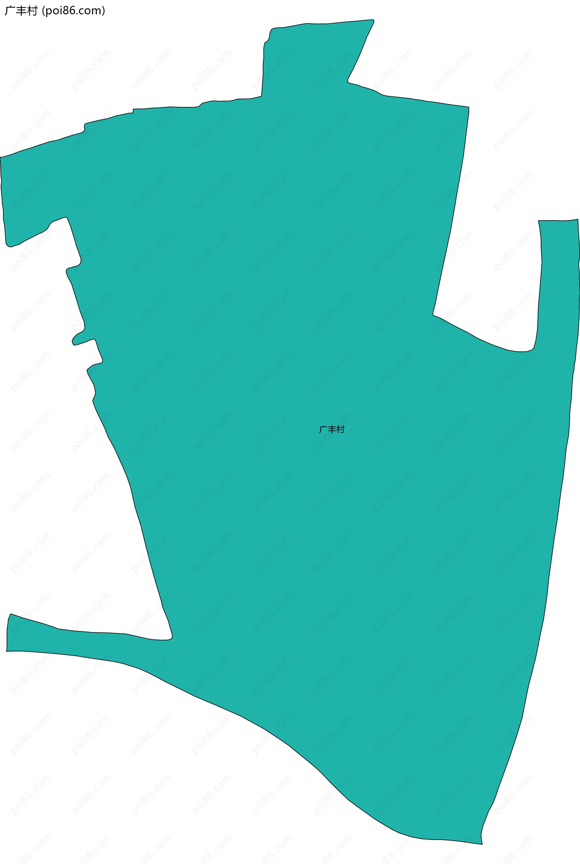 广丰村边界地图