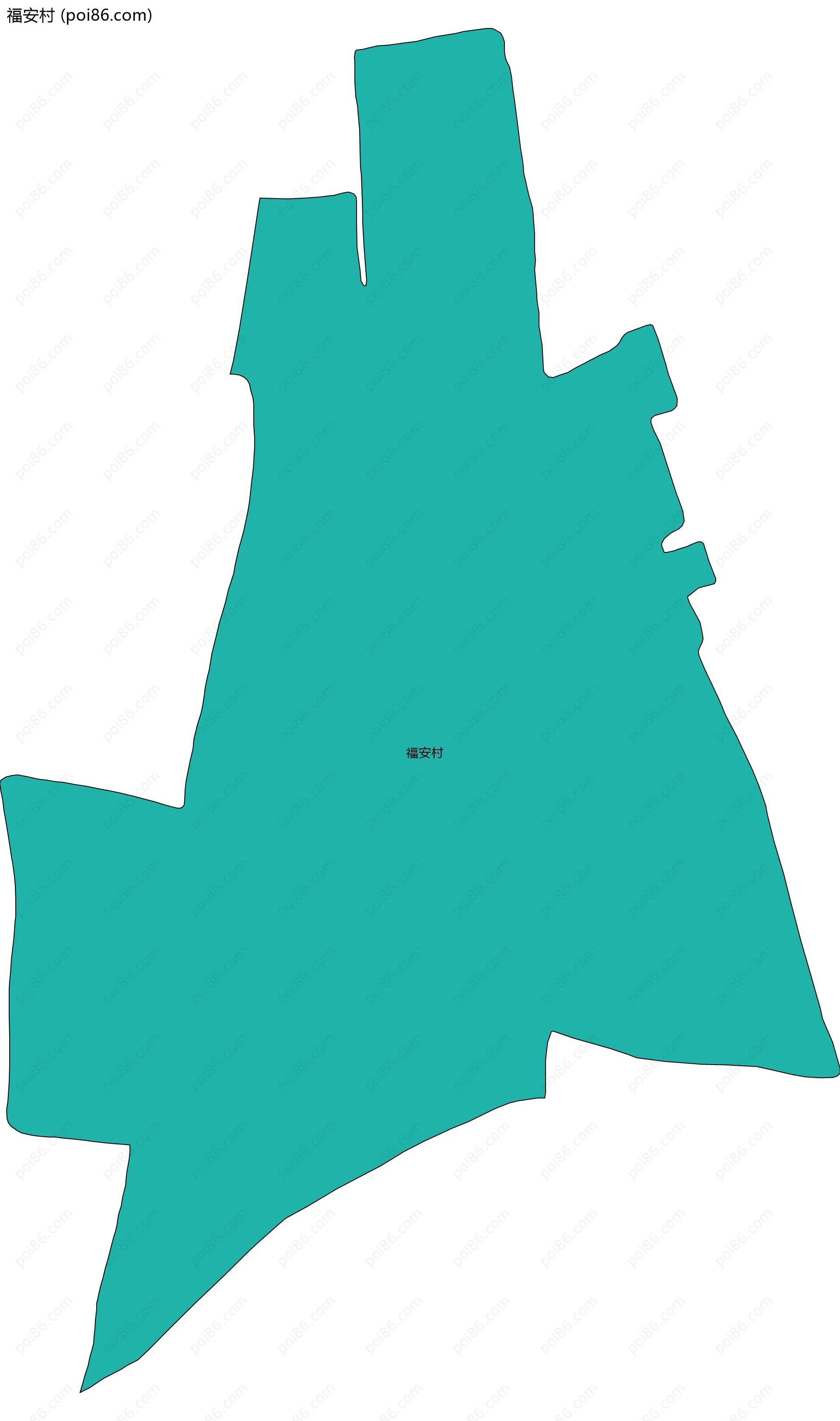 福安村边界地图