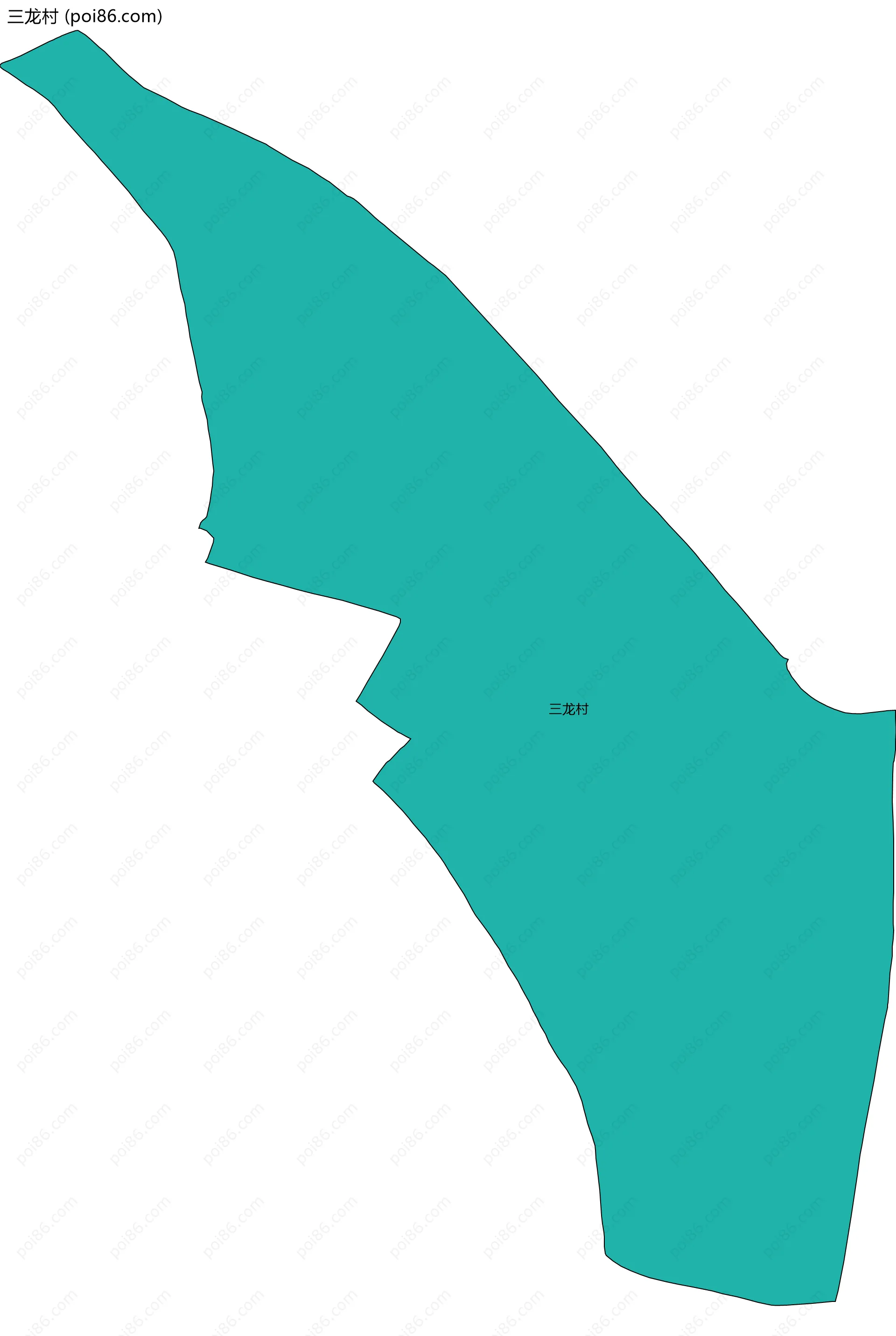 三龙村边界地图