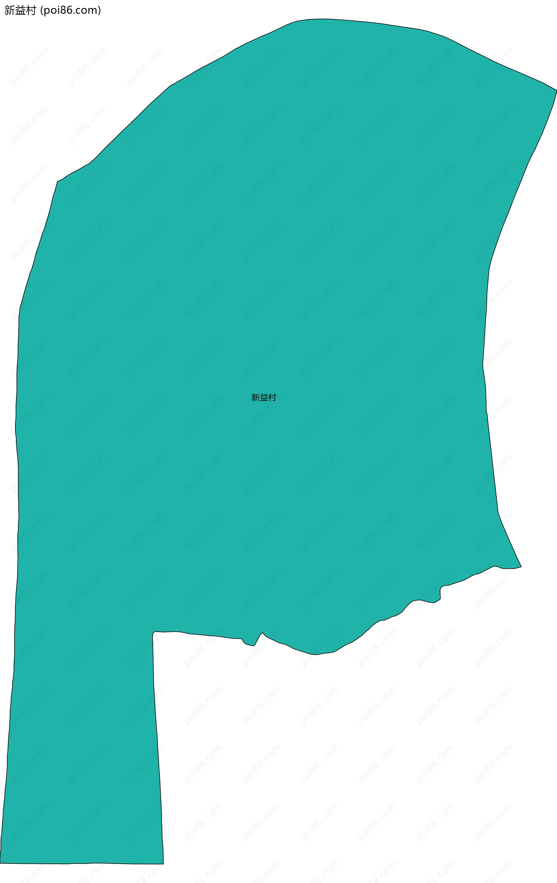 新益村边界地图