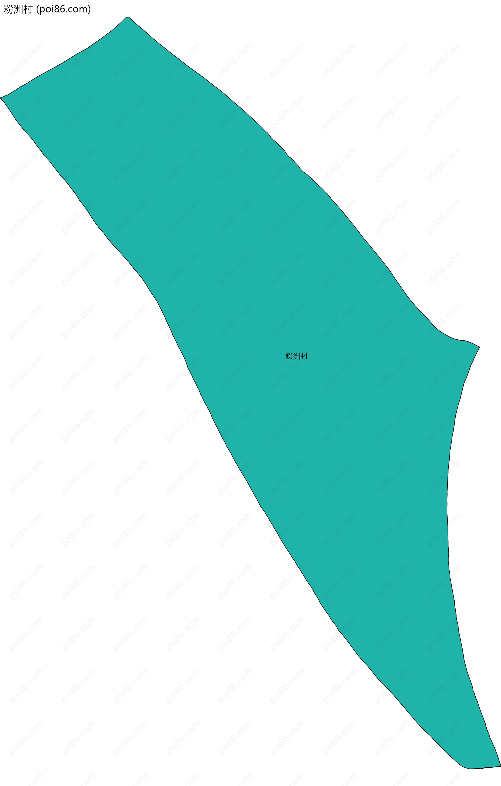 粉洲村边界地图