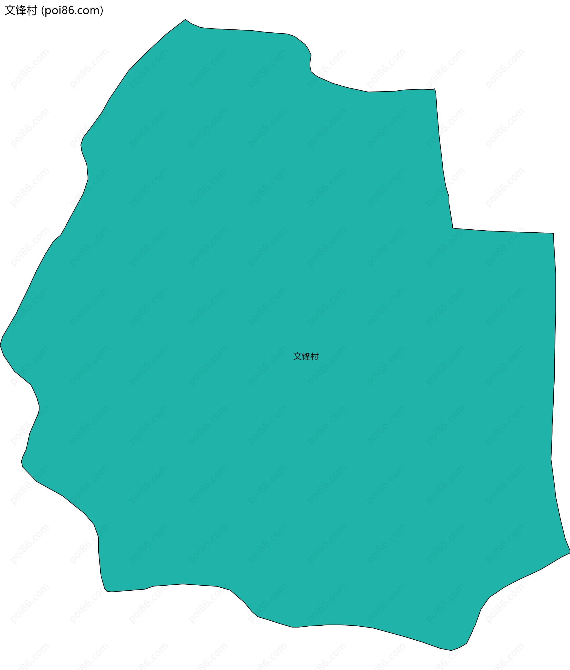 文锋村边界地图