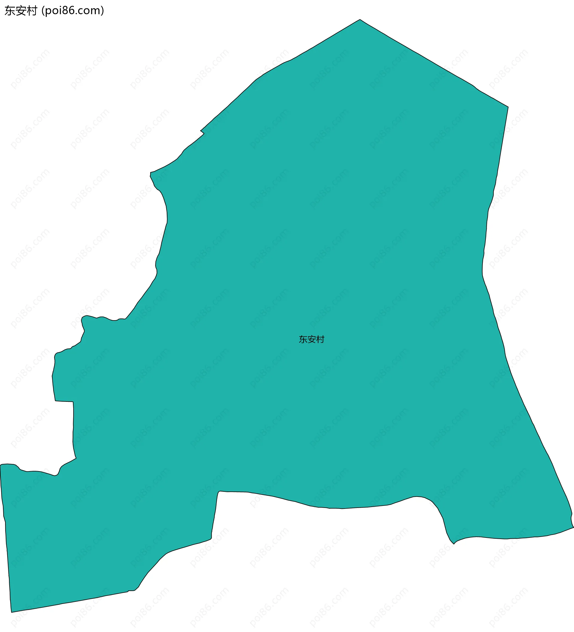 东安村边界地图