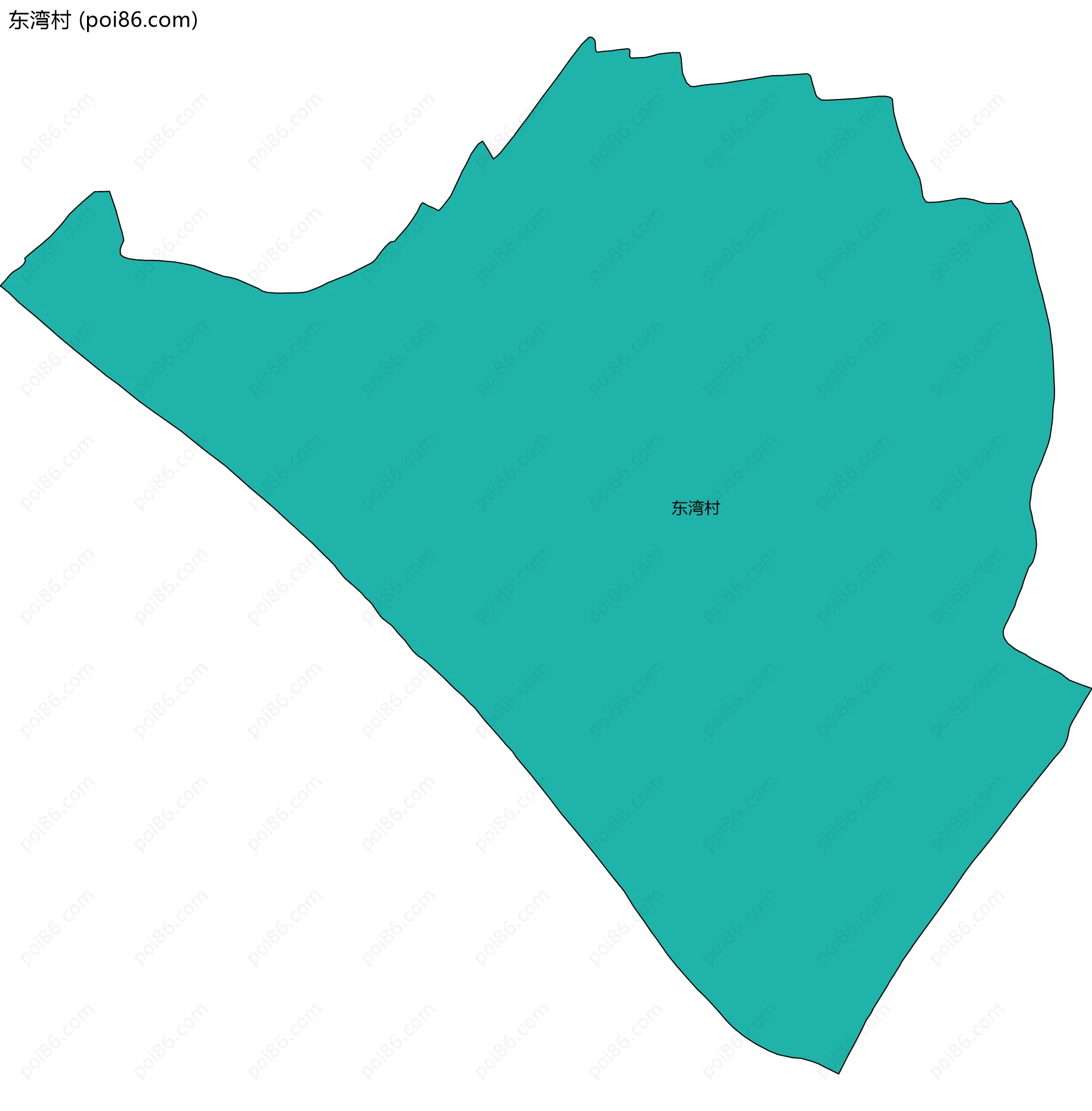 东湾村边界地图