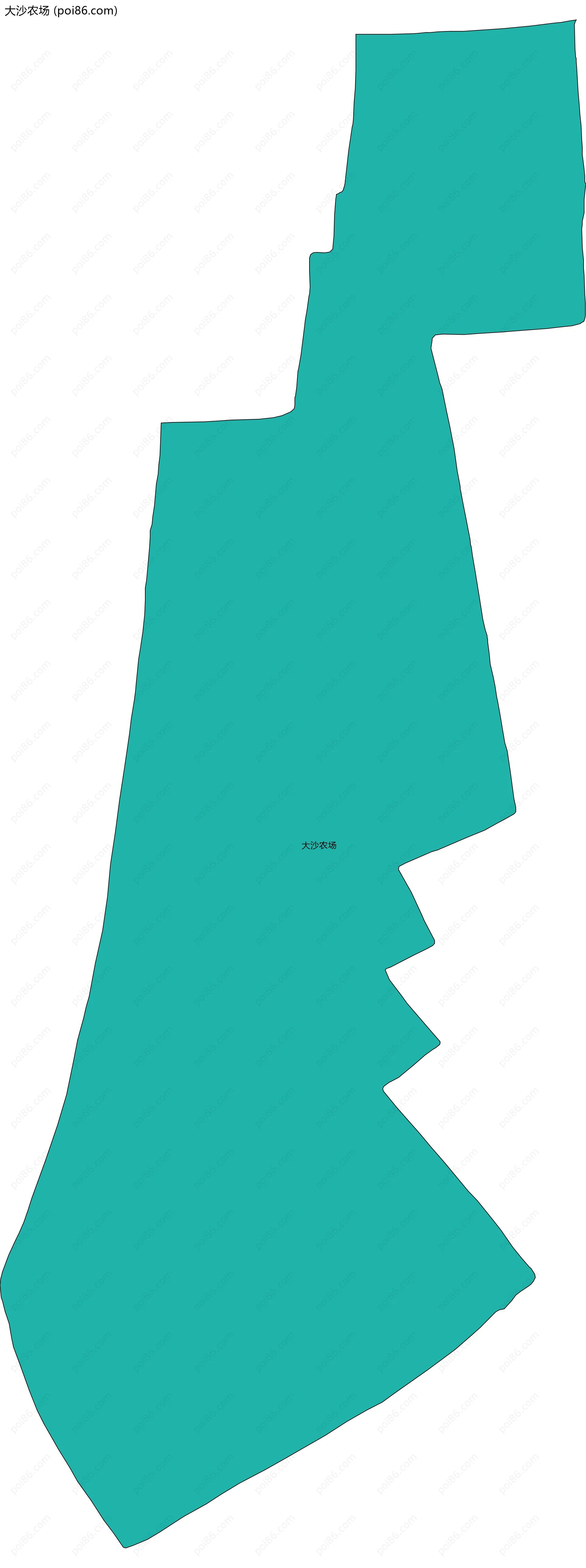 大沙农场边界地图