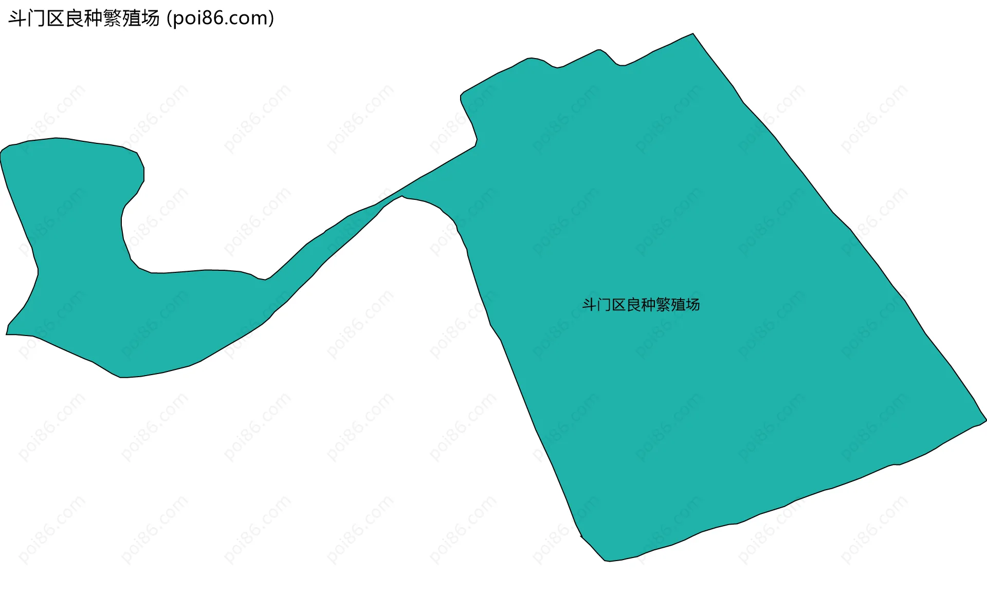 斗门区良种繁殖场边界地图