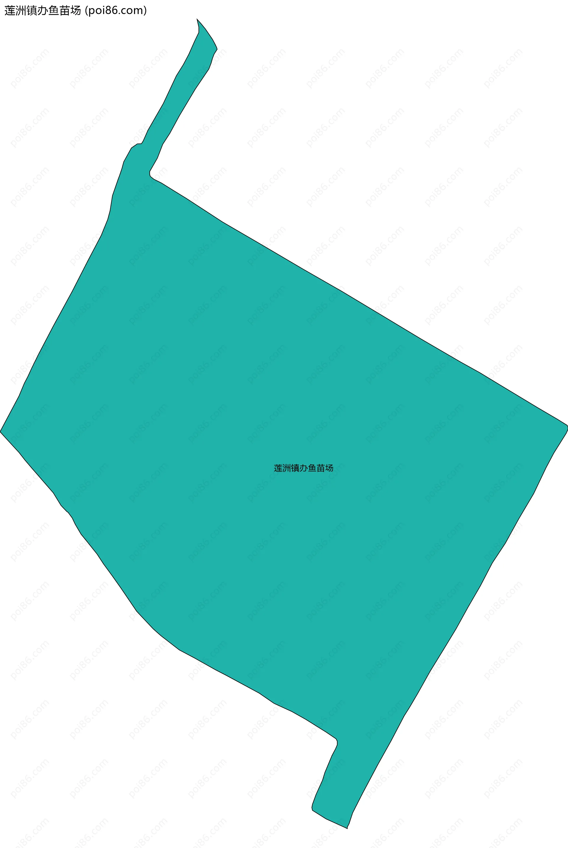 莲洲镇办鱼苗场边界地图