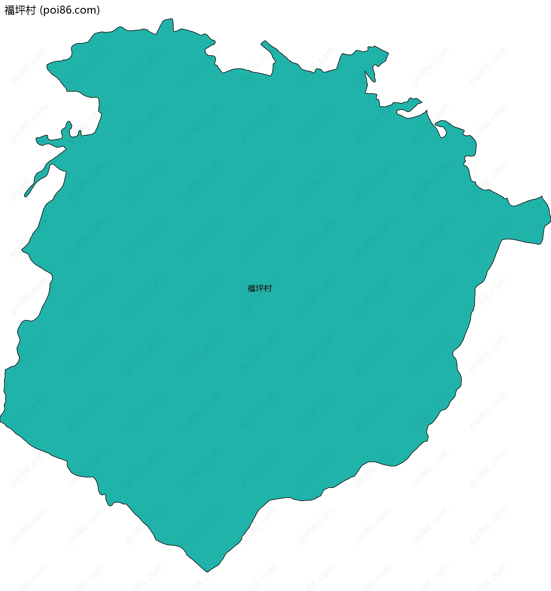 福坪村边界地图