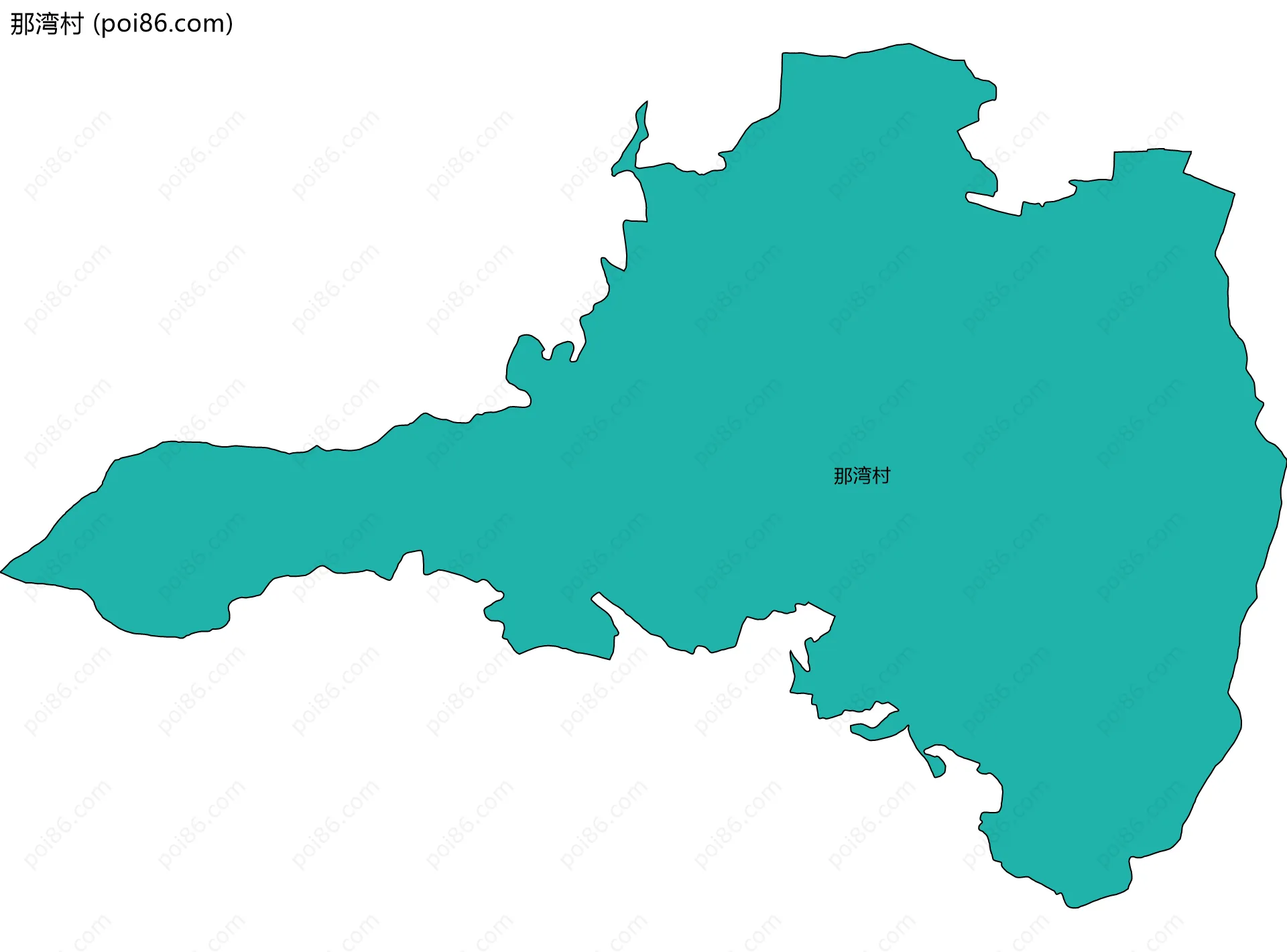 那湾村边界地图