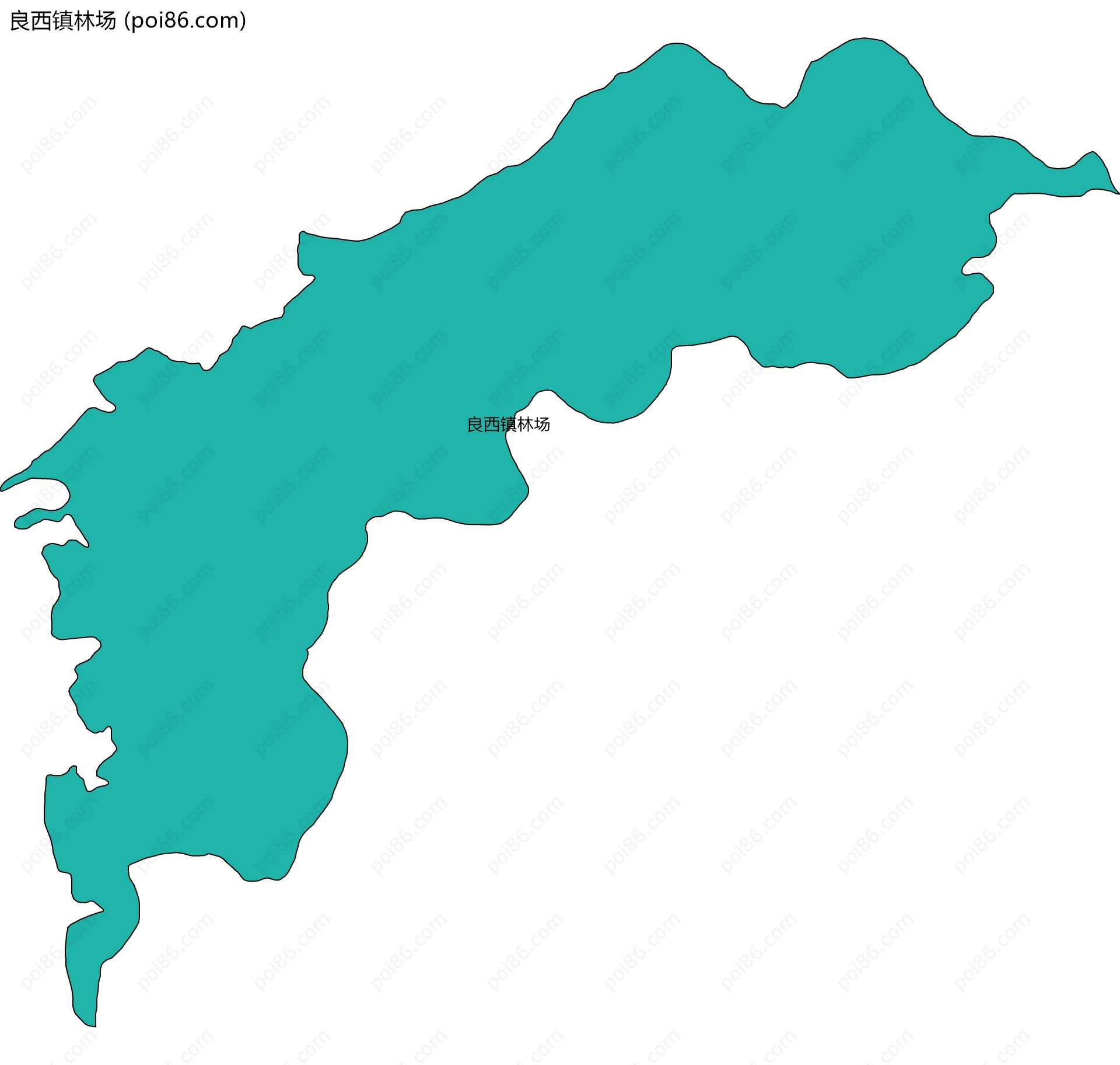 良西镇林场边界地图