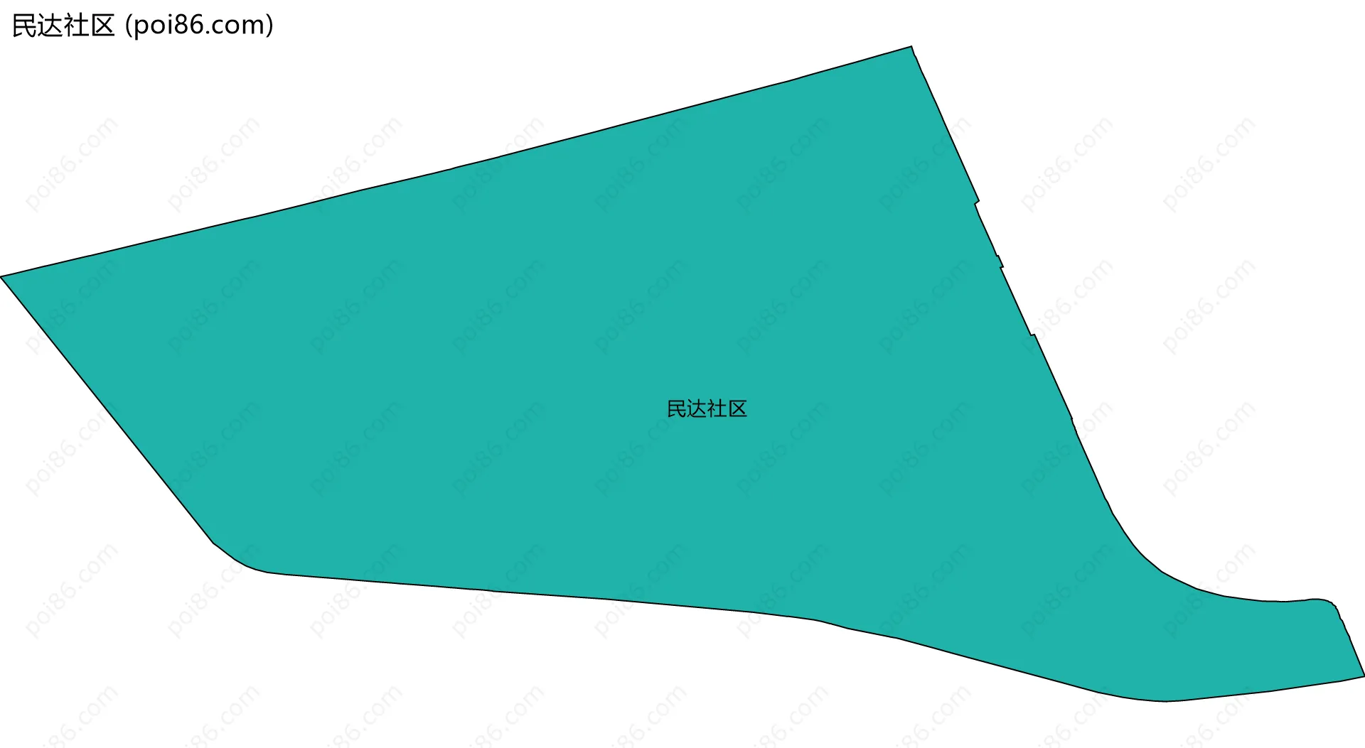 民达社区边界地图